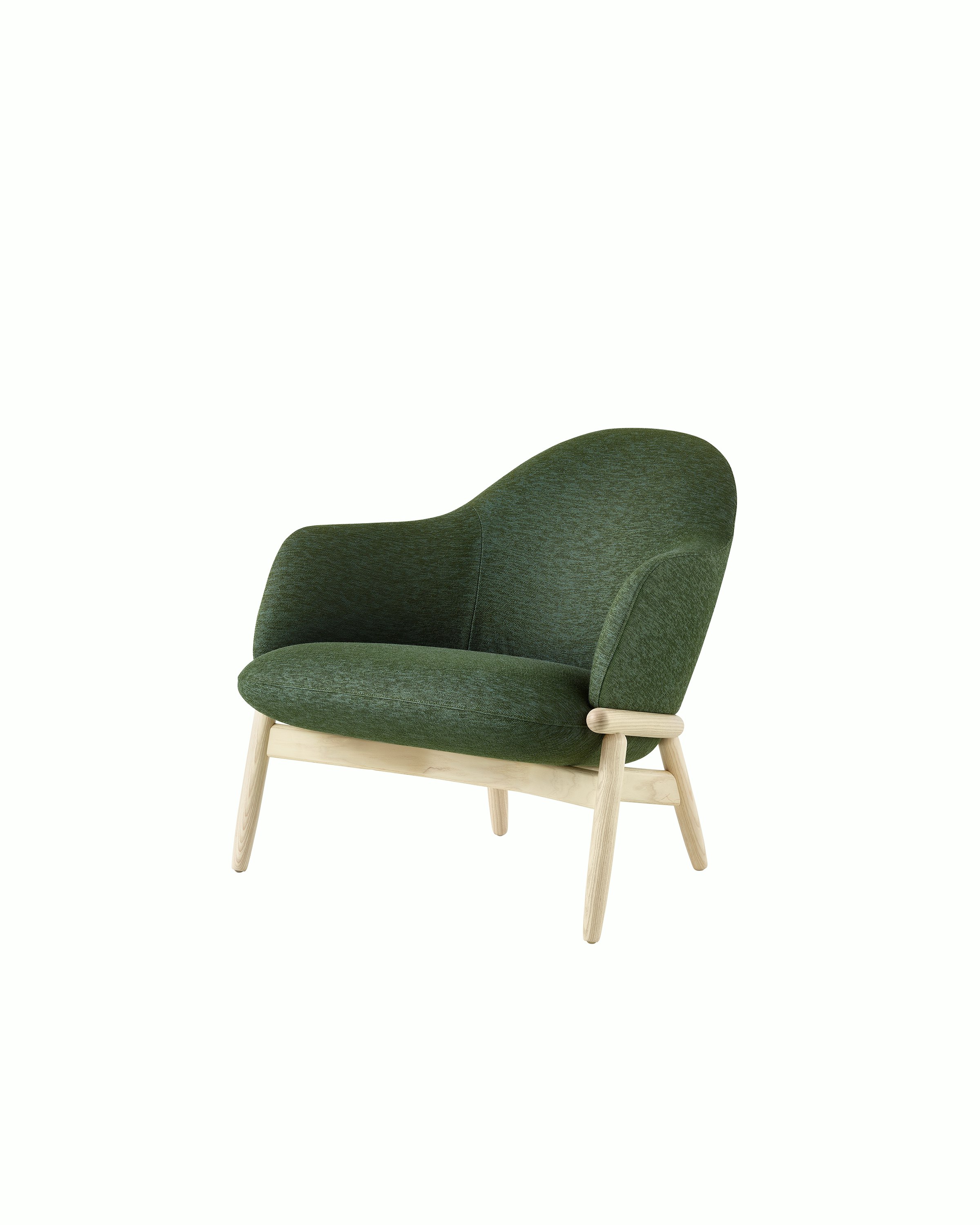 A mid-back Reframe Lounge Chair in Iota Forest.