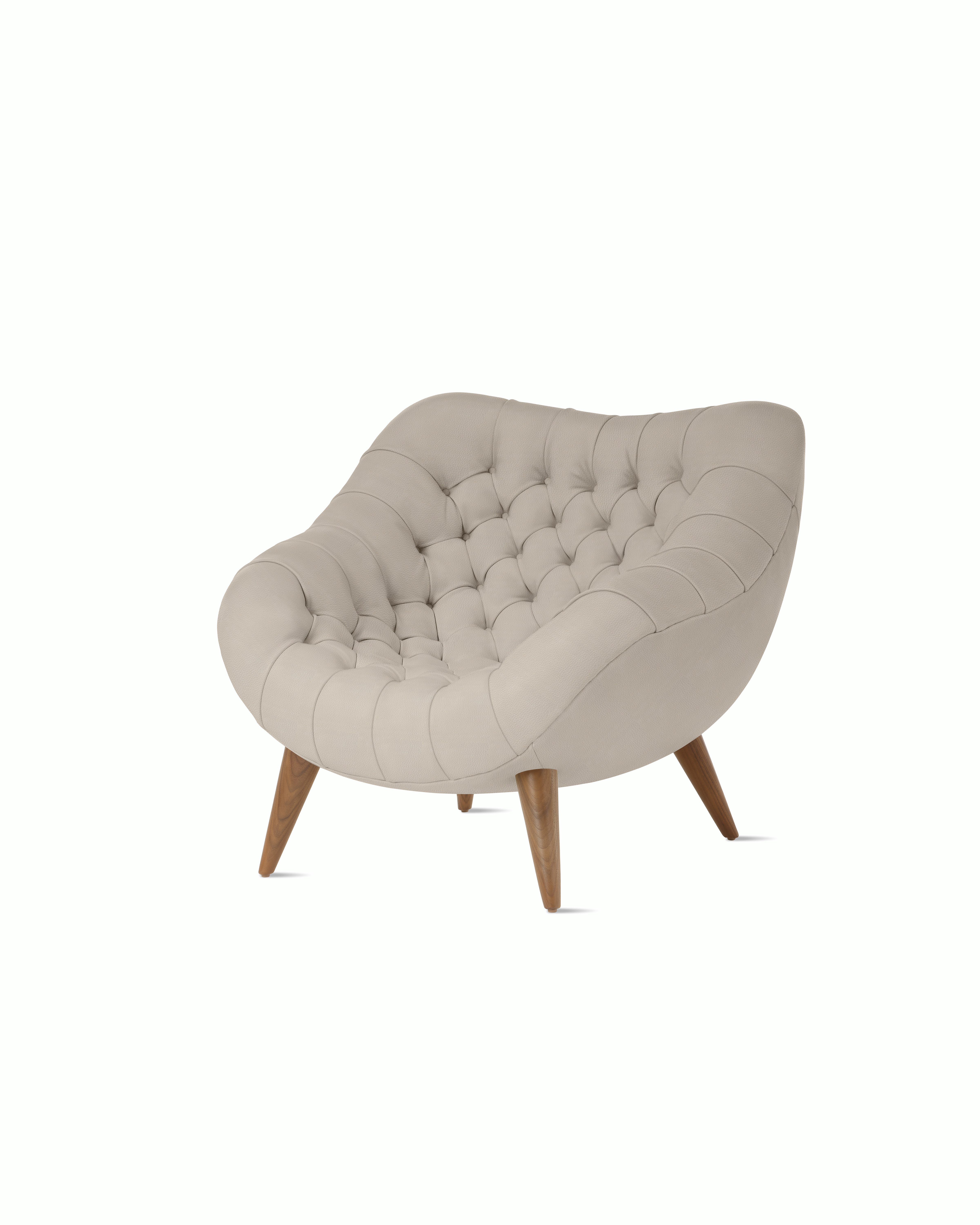 Rohde Easy Chair - Walnut,  Prone Leather,  Timbre