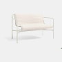 Palissade Dining Bench Cushion - Quilted, Cream White