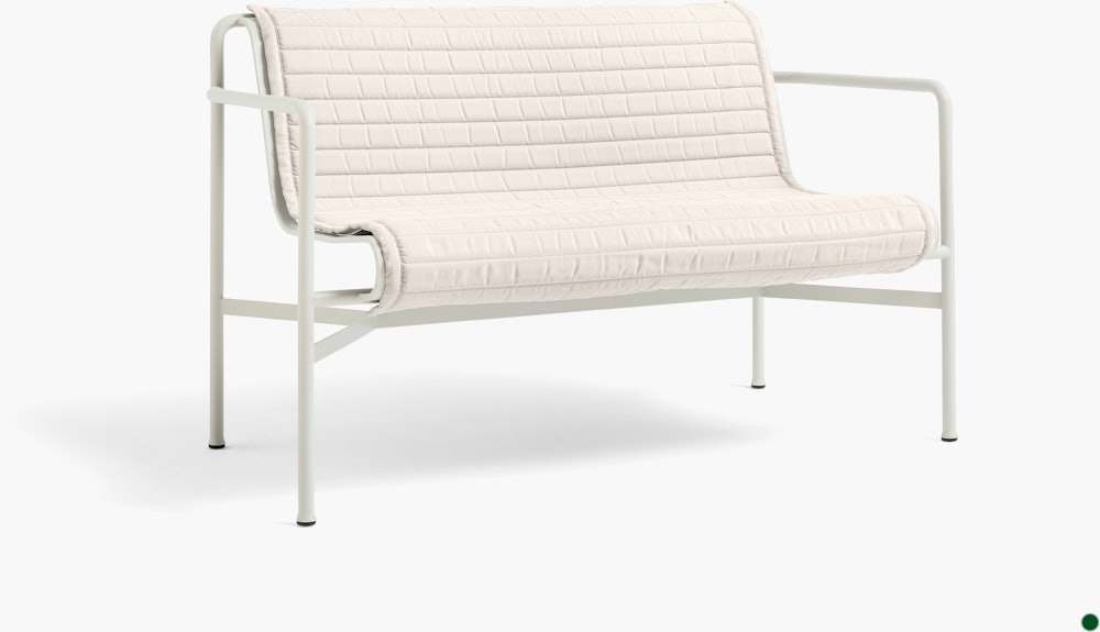 Palissade Dining Bench Cushion - Quilted, Cream White