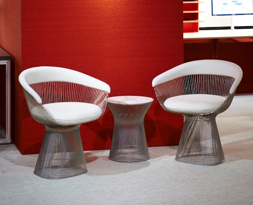 Knoll Platner Wire Chair and Side Table