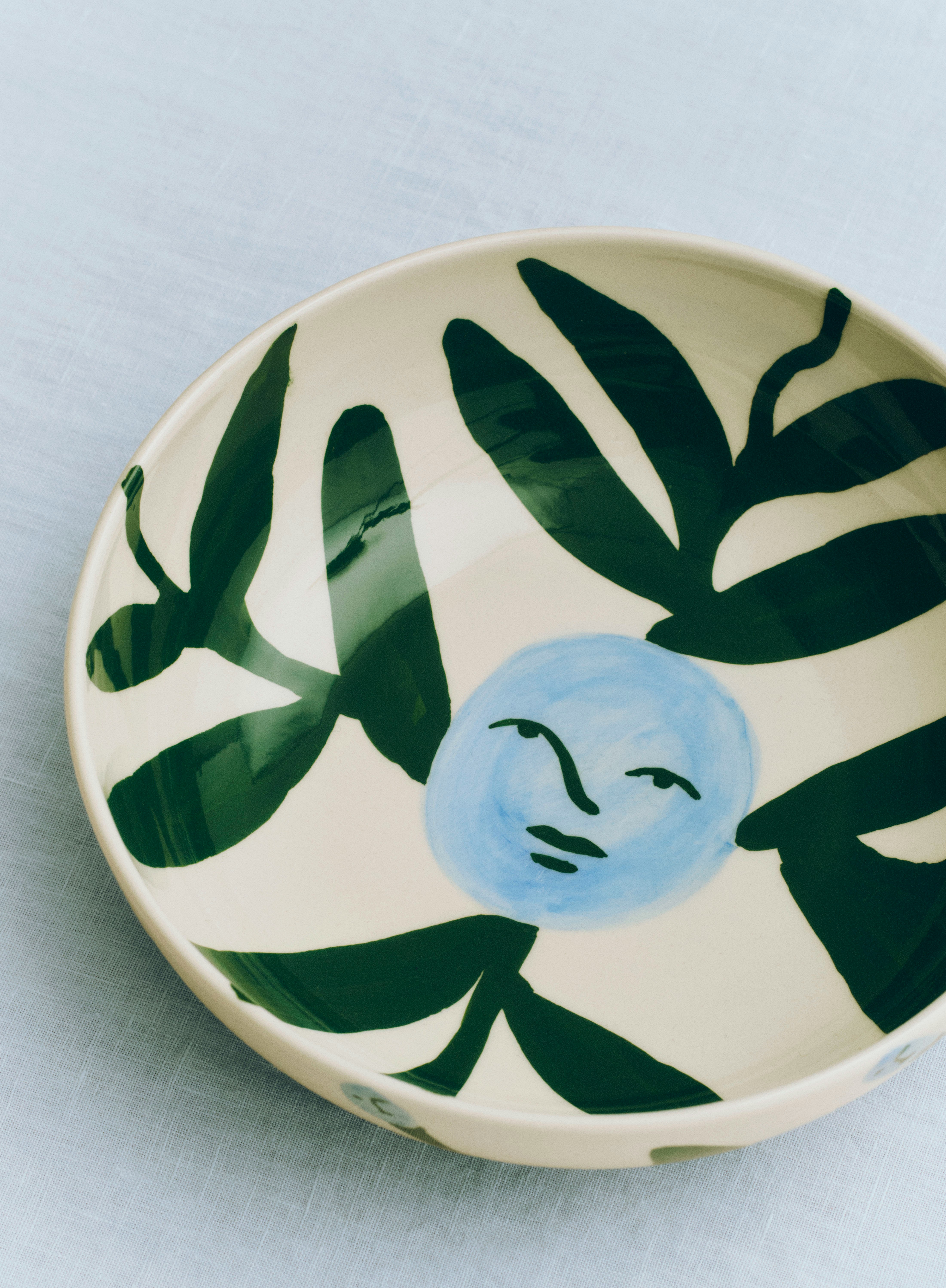 Moon Face Vine Bowl