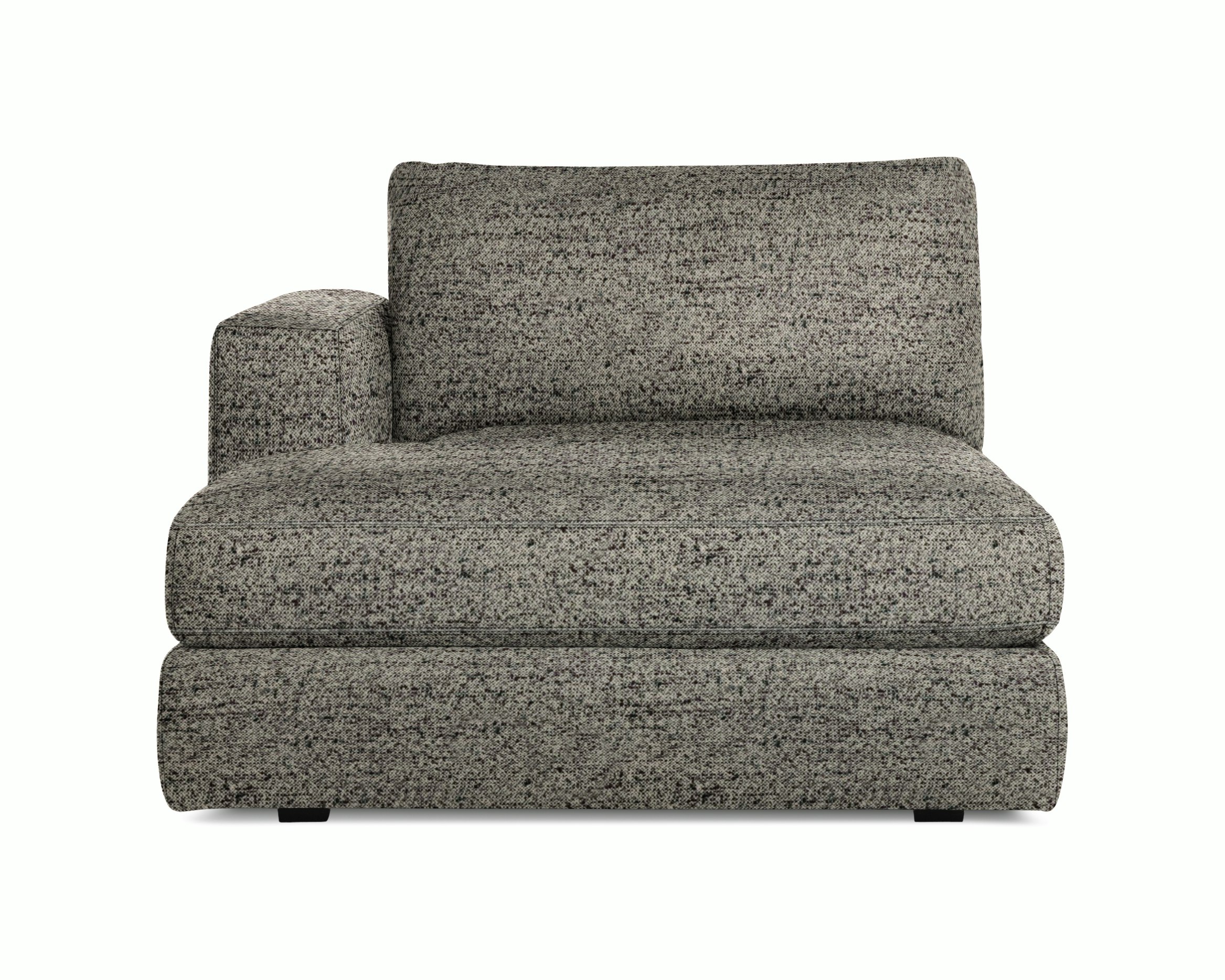 A Reid Chaise in block viewed from the front.