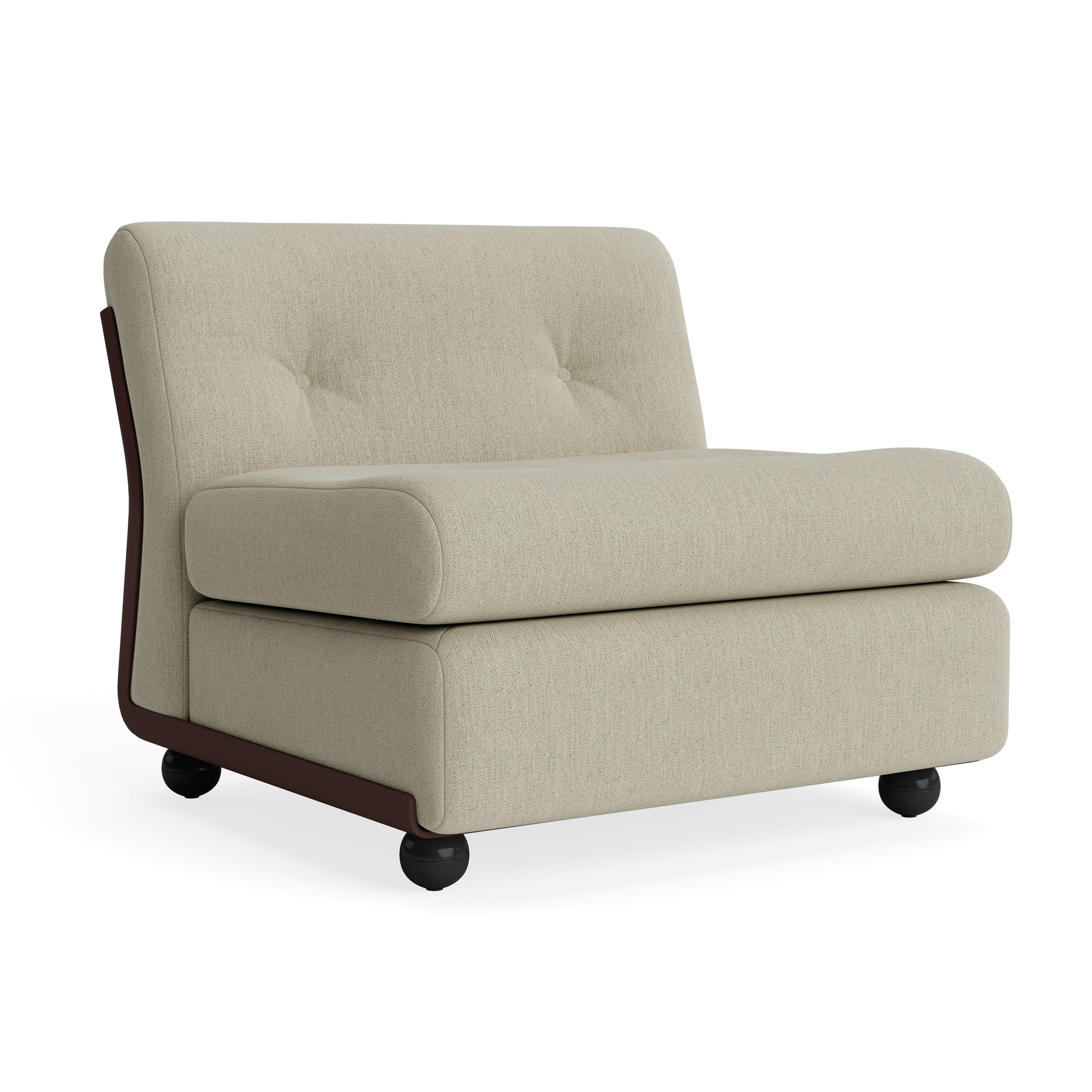 Amanta Chair - Pecora, Cream, Burgundy Red