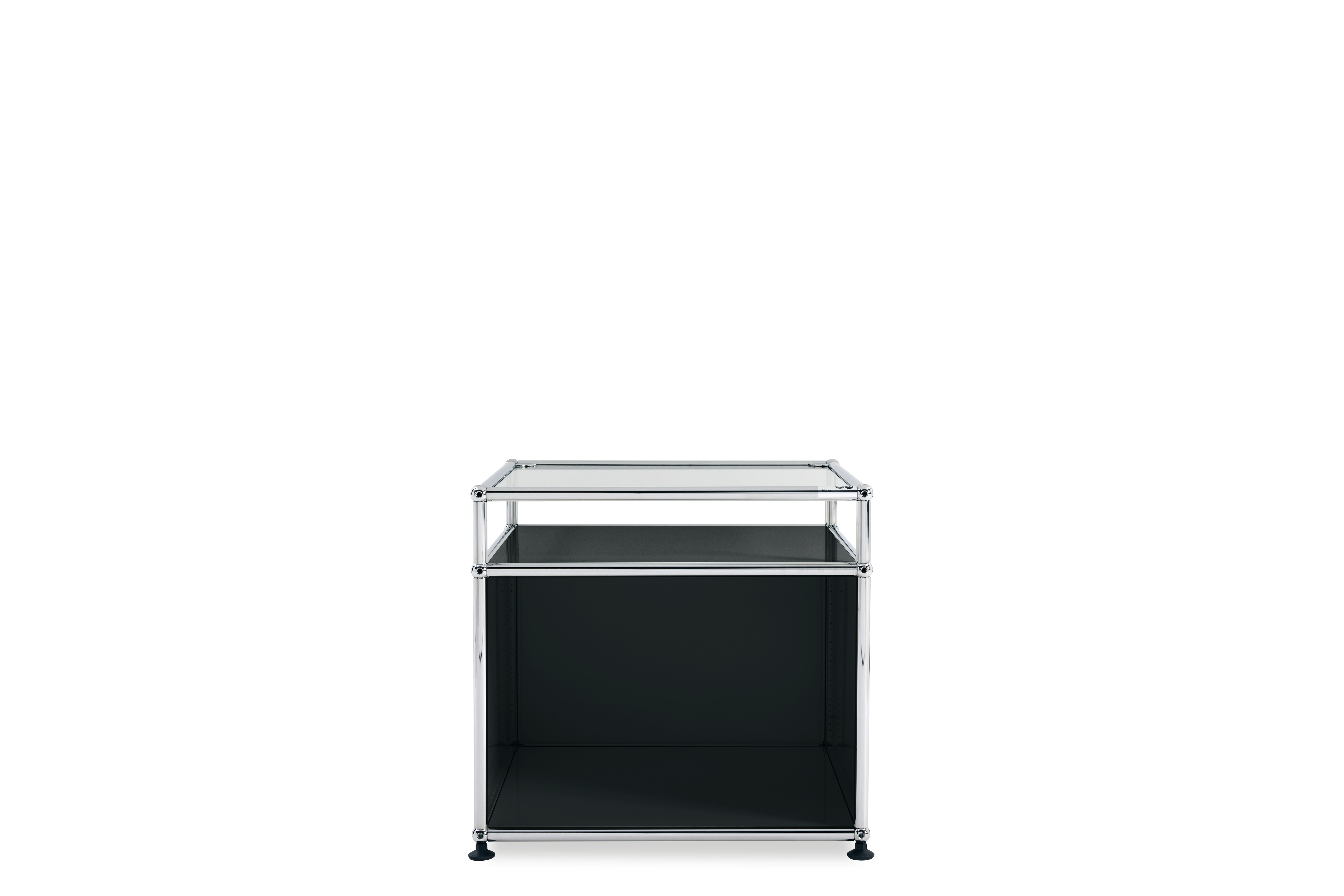 USM Side Table - No Door - black