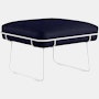 Wireframe Ottoman -  Whim,  Navy,  White