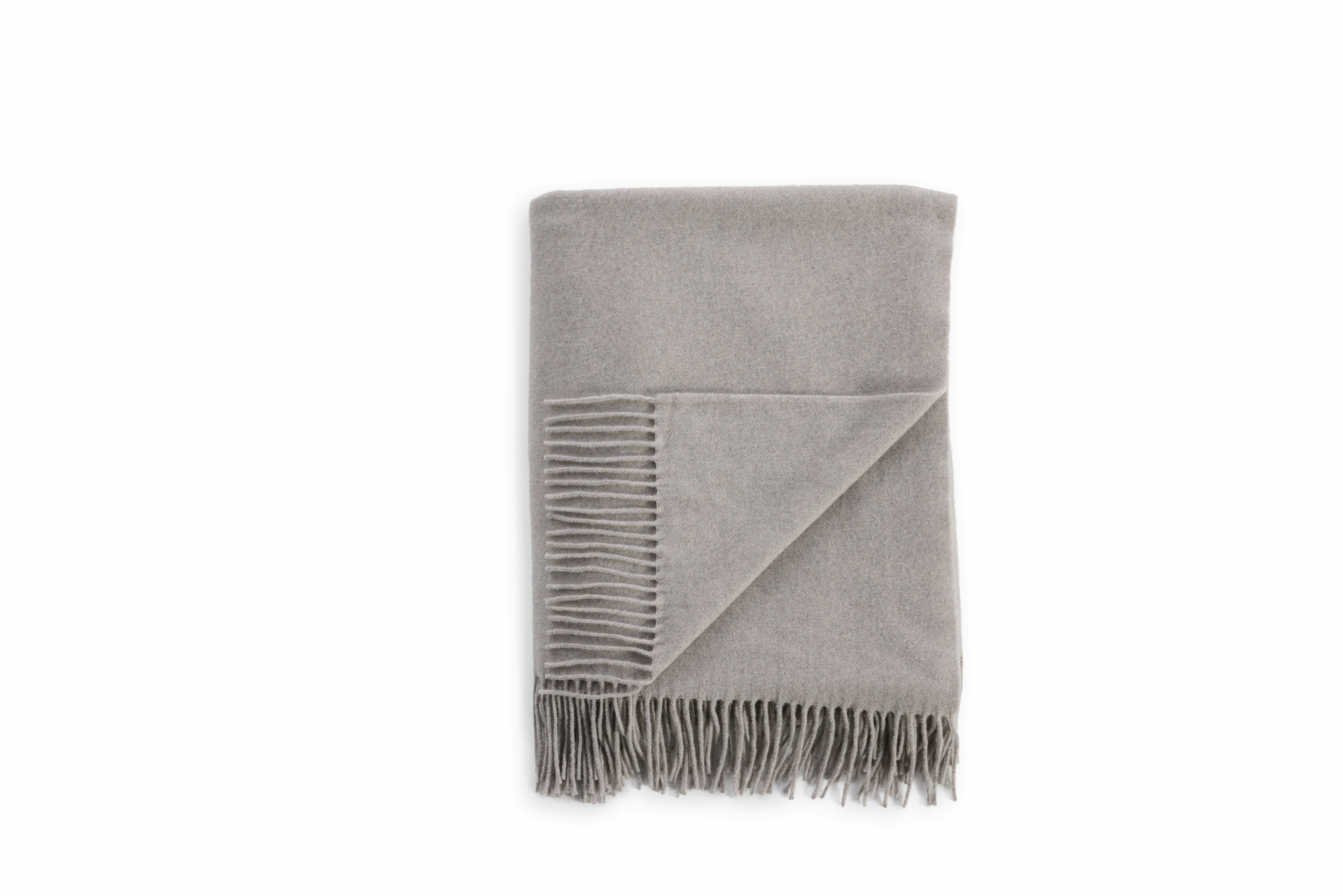 Geneva Cashmere Throw - light-grey