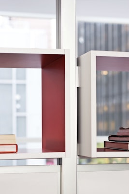 Knoll Vertical Wall Storage Detail Shot