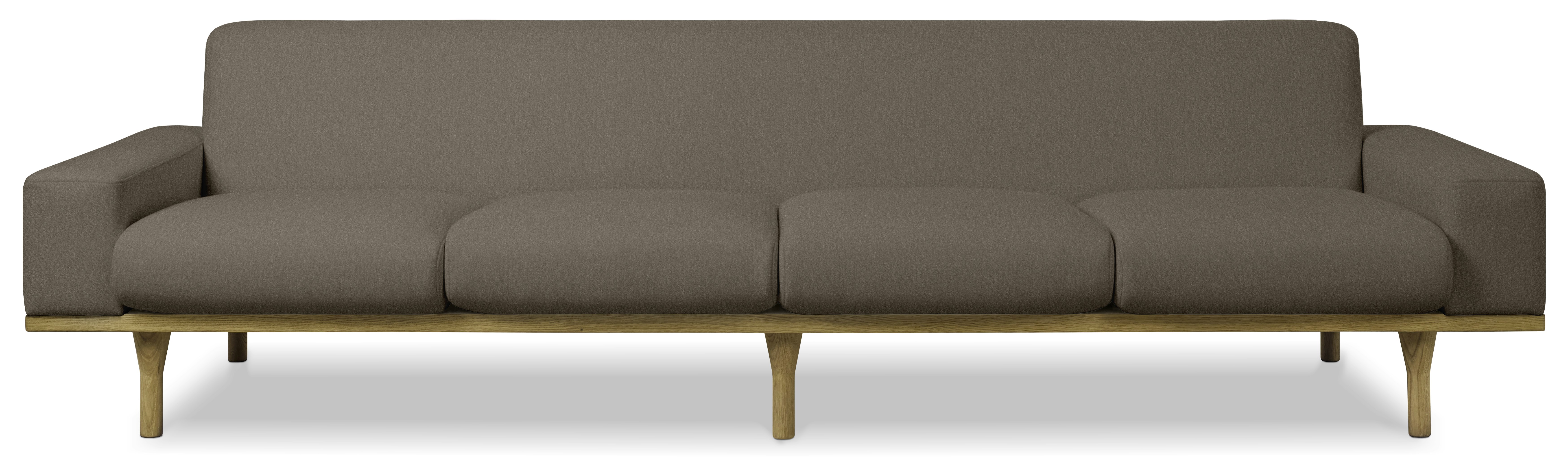 An SW 50 Model 50-4 Sofa in Alpaca Alto Lupo viewed from the front