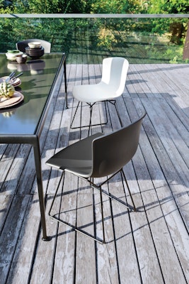 1966 Dining Table Bertoia Molded Shell Side Chair