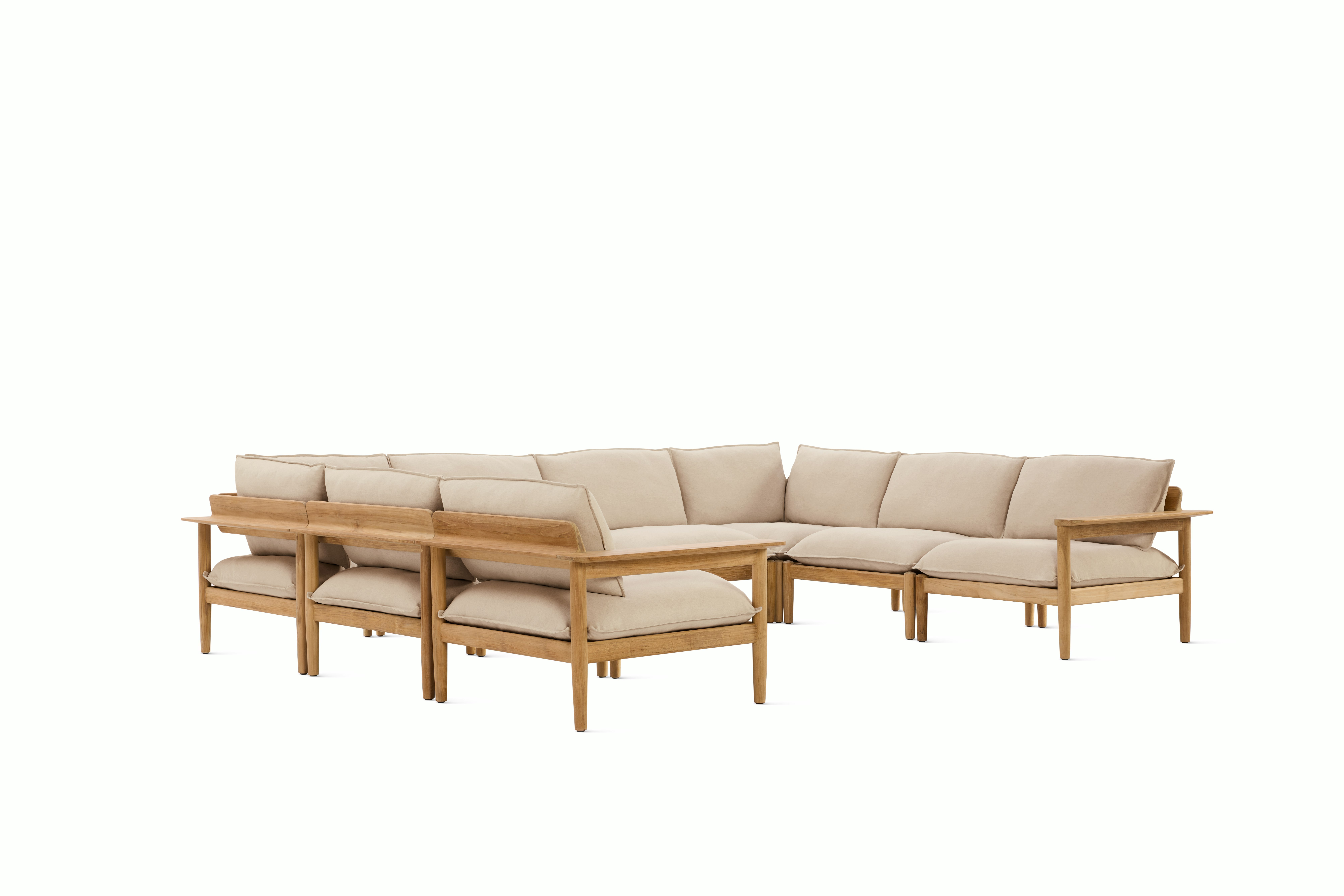 Terassi U-Shaped Sectional - Heritage,  Papyrus, FSC Certified