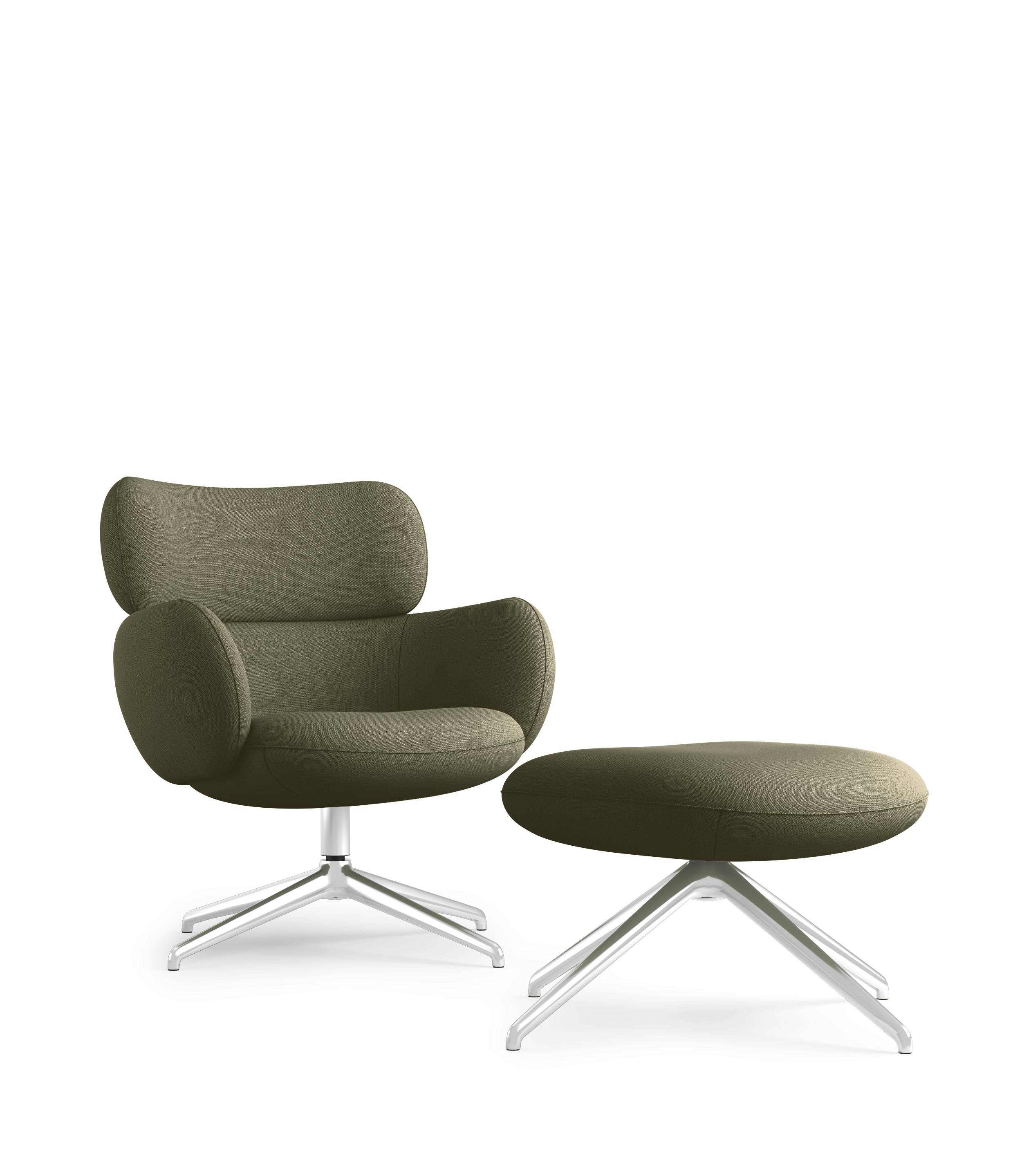 Blis Swivel Chair and Ottoman