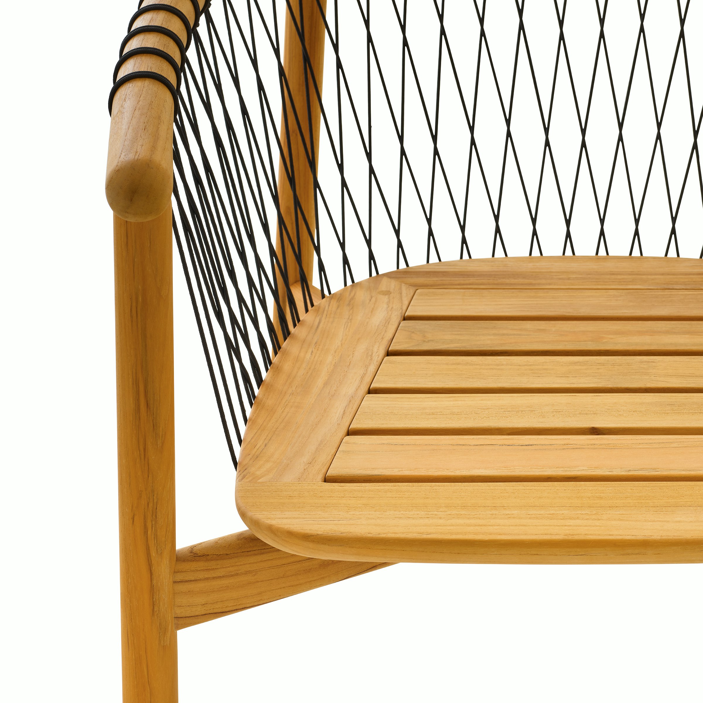 Crosshatch Outdoor Lounge Chair, Without Cushion