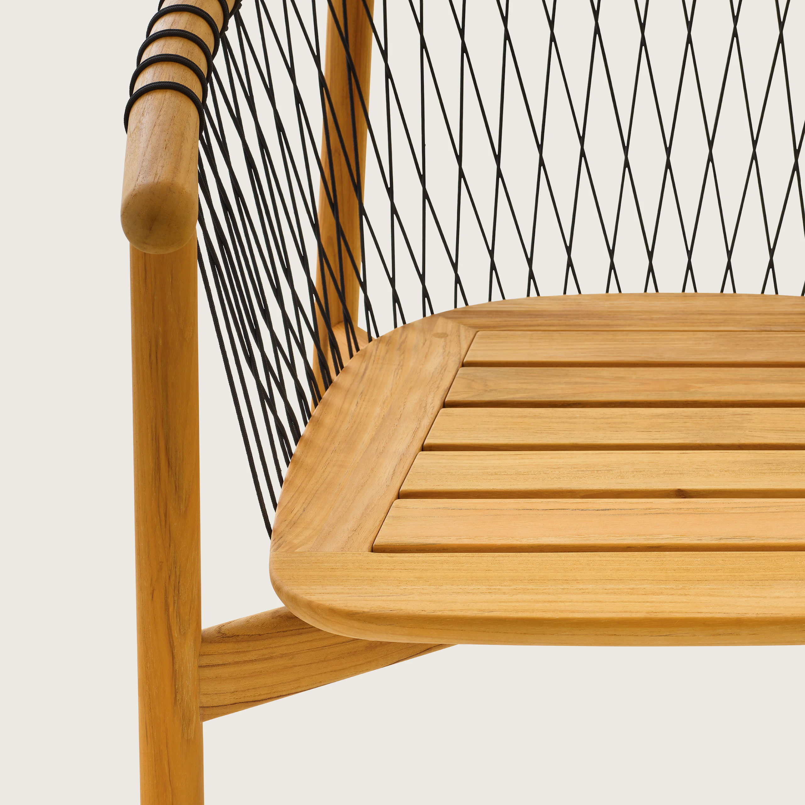 Crosshatch Outdoor Lounge Chair, Without Cushion