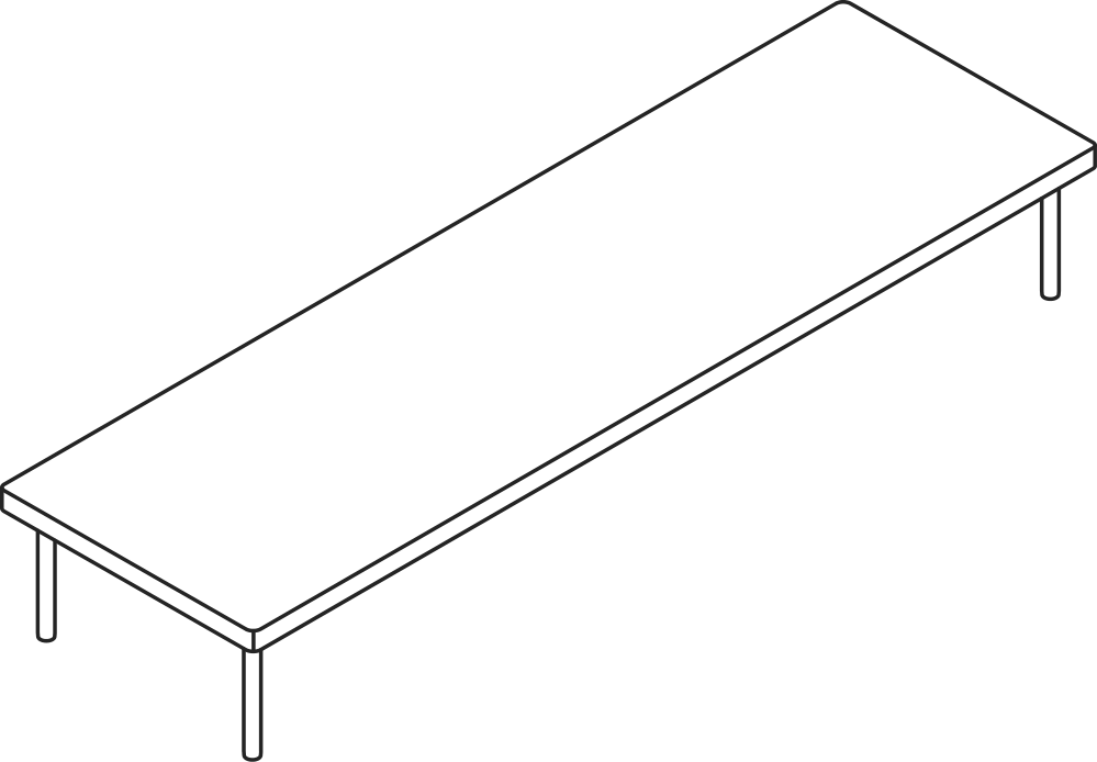 A line drawing - Layer Coffee Table | Nesting Table | Low