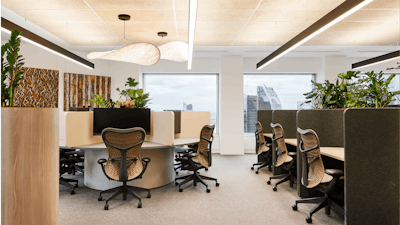 Individual workstations with Mirra 2 Chairs