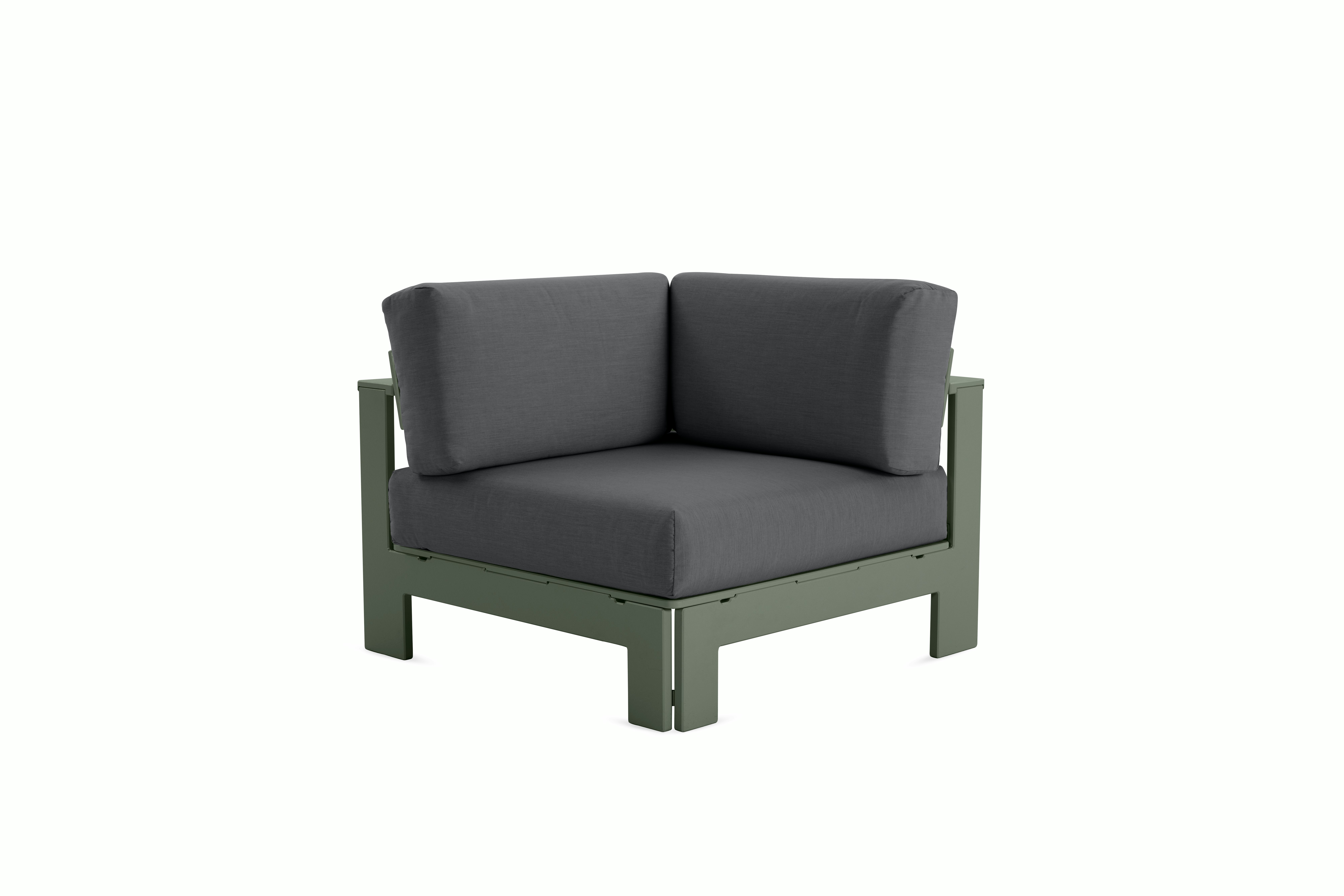 Pepin Corner Module - sage,   charcoal