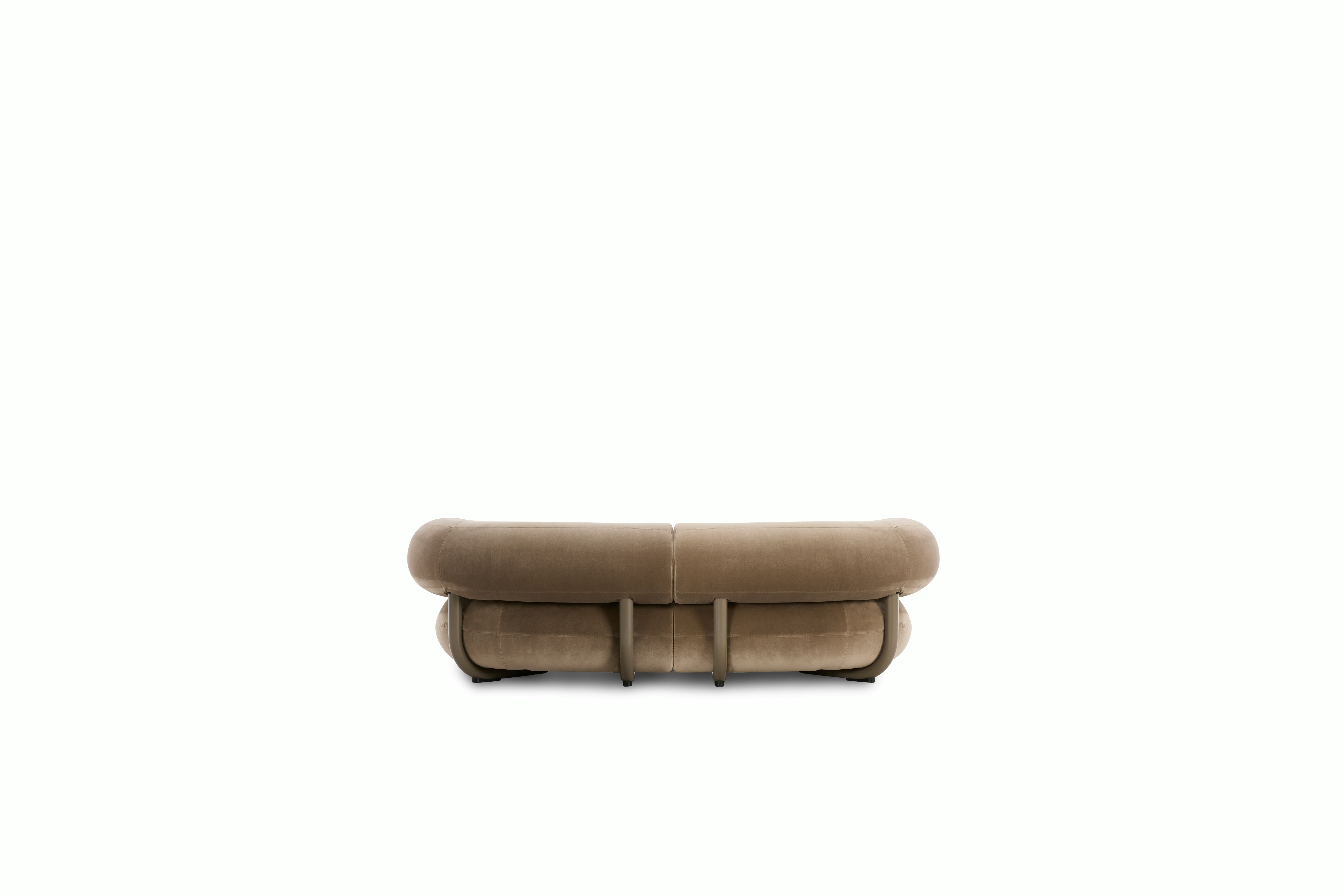 Fat Sofa - 94 in,  royal-velvet - almond