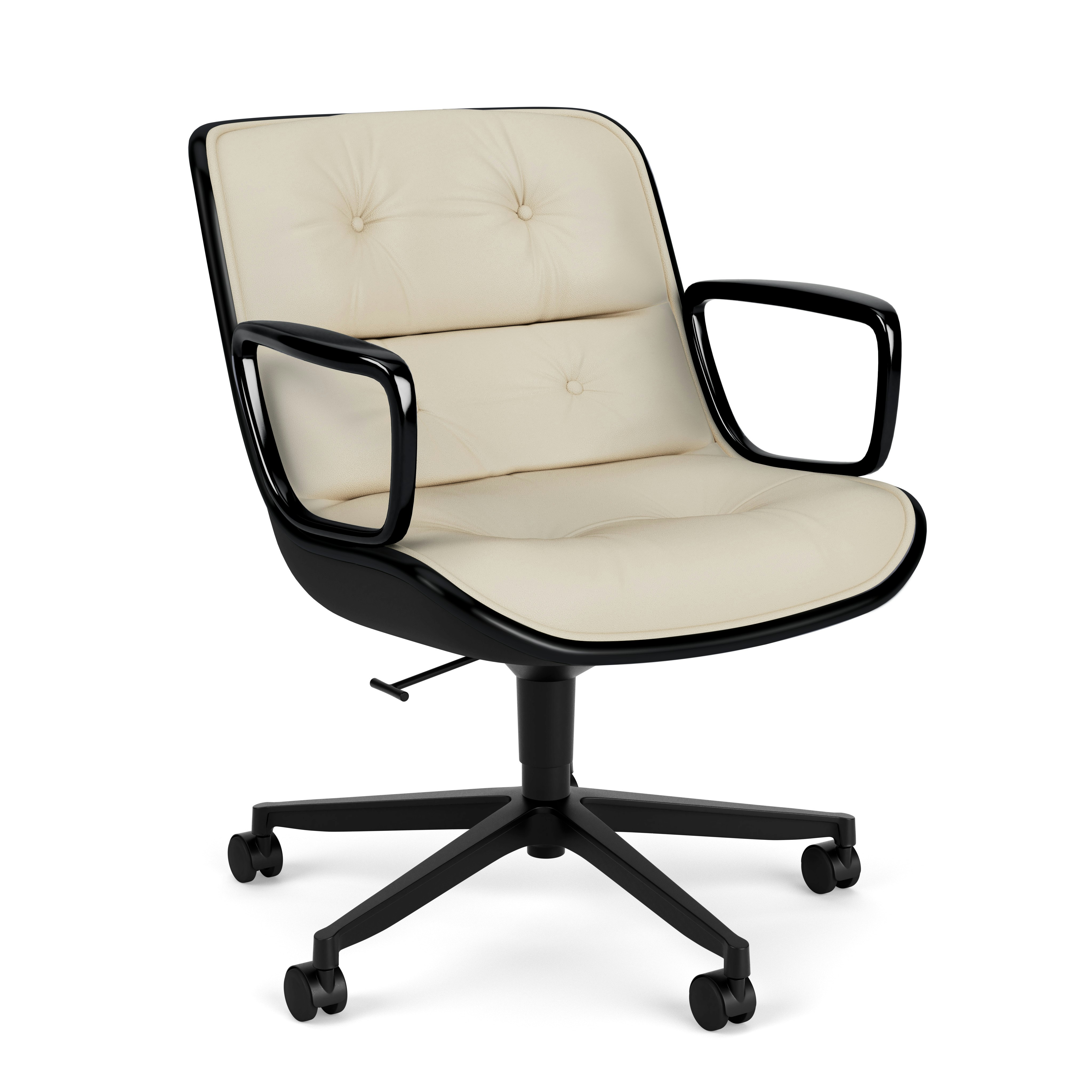 PollocPollock Executive Armchair - 5 Star, Black, Volo Leather,  Parchmentk Executive Armchair - 5 Star; Black; Volo Leather; Parchment