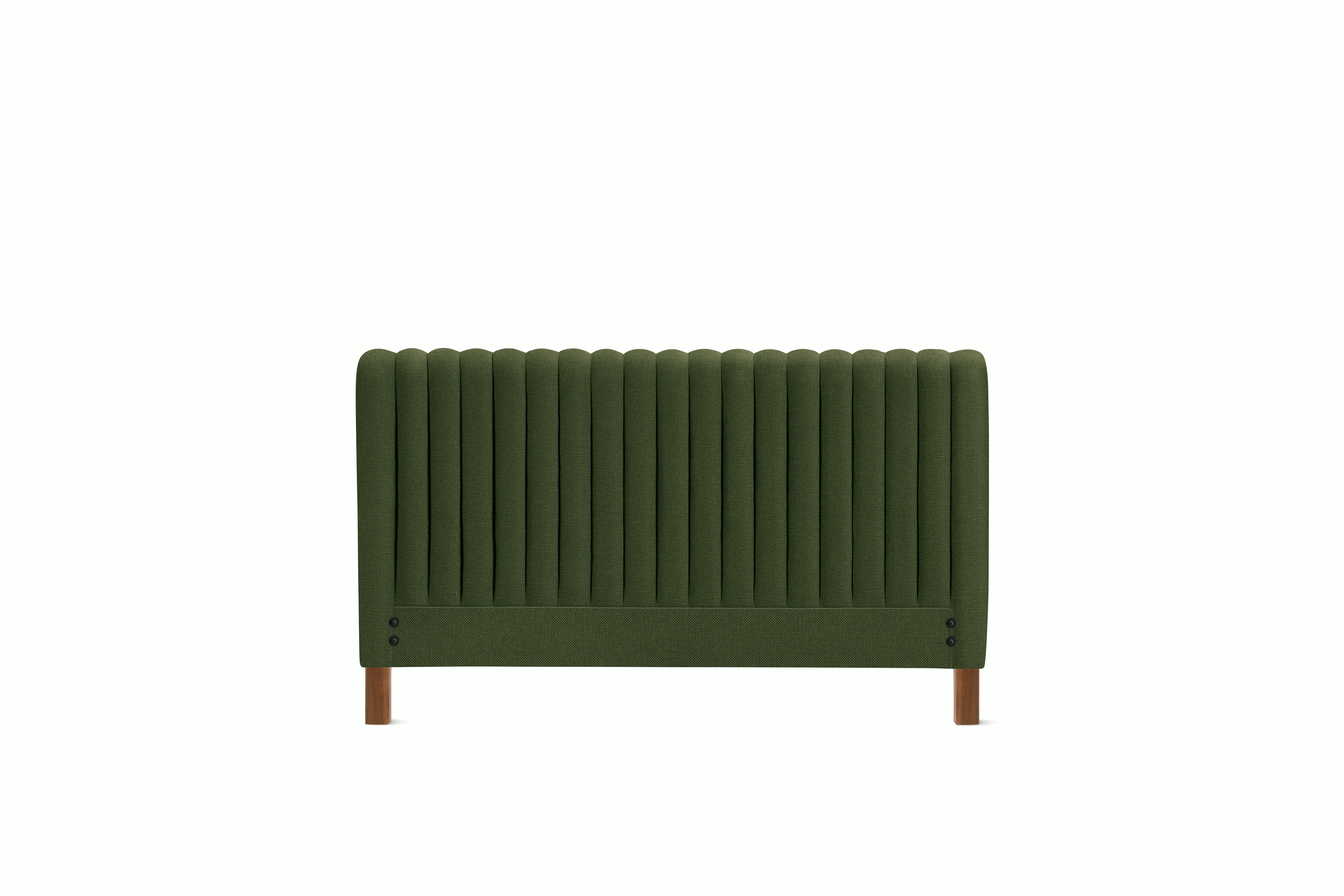 A Charlotte Headboard in Genus viewed from an angle.