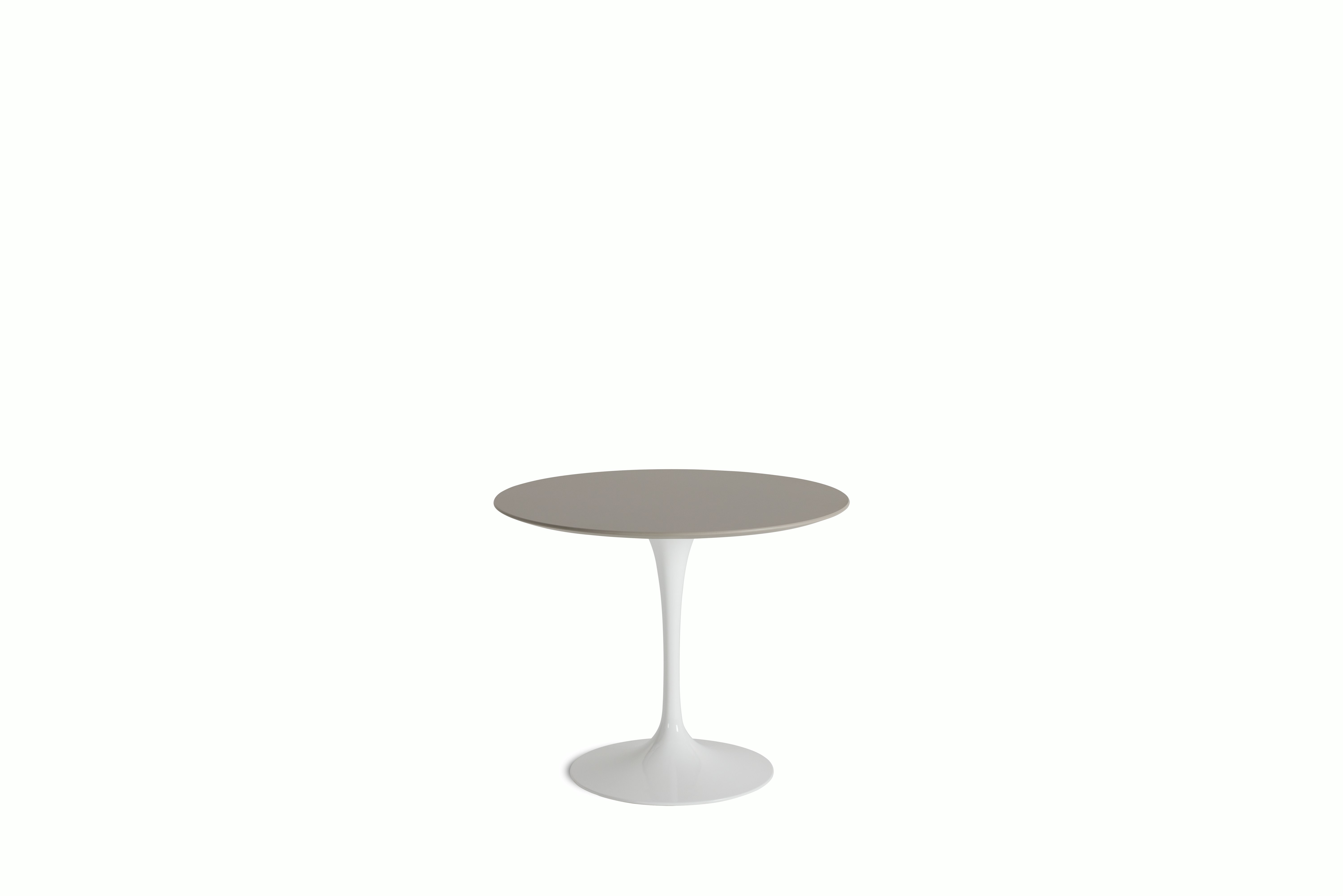 Saarinen Dining Table - Round, 35 Inch, Laminate, Modern Clay, White Base