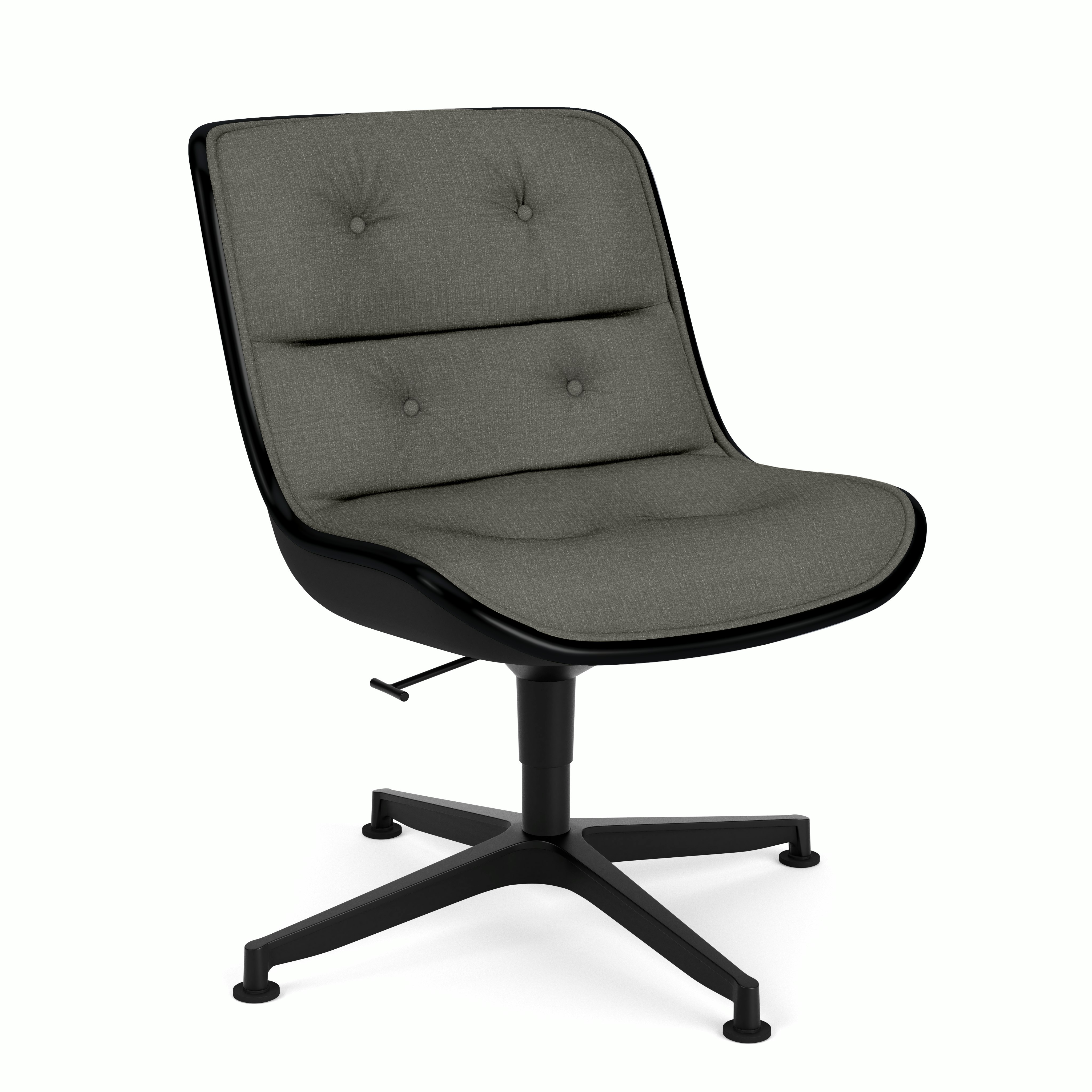 Pollock Executive Side Chair - 4 Star,  Black,  Topos,  Cliff