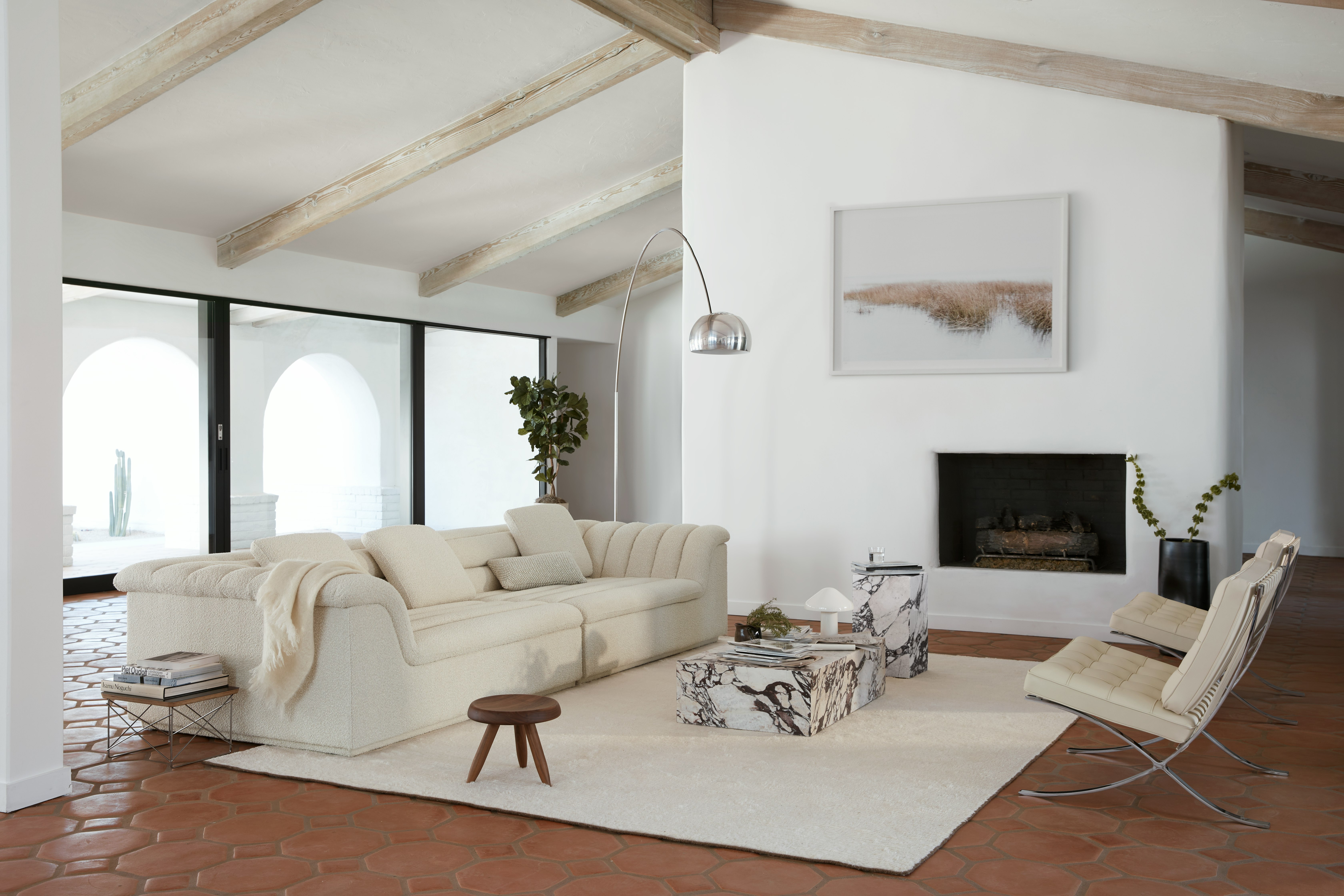 Float Sofa and Plinth Tables