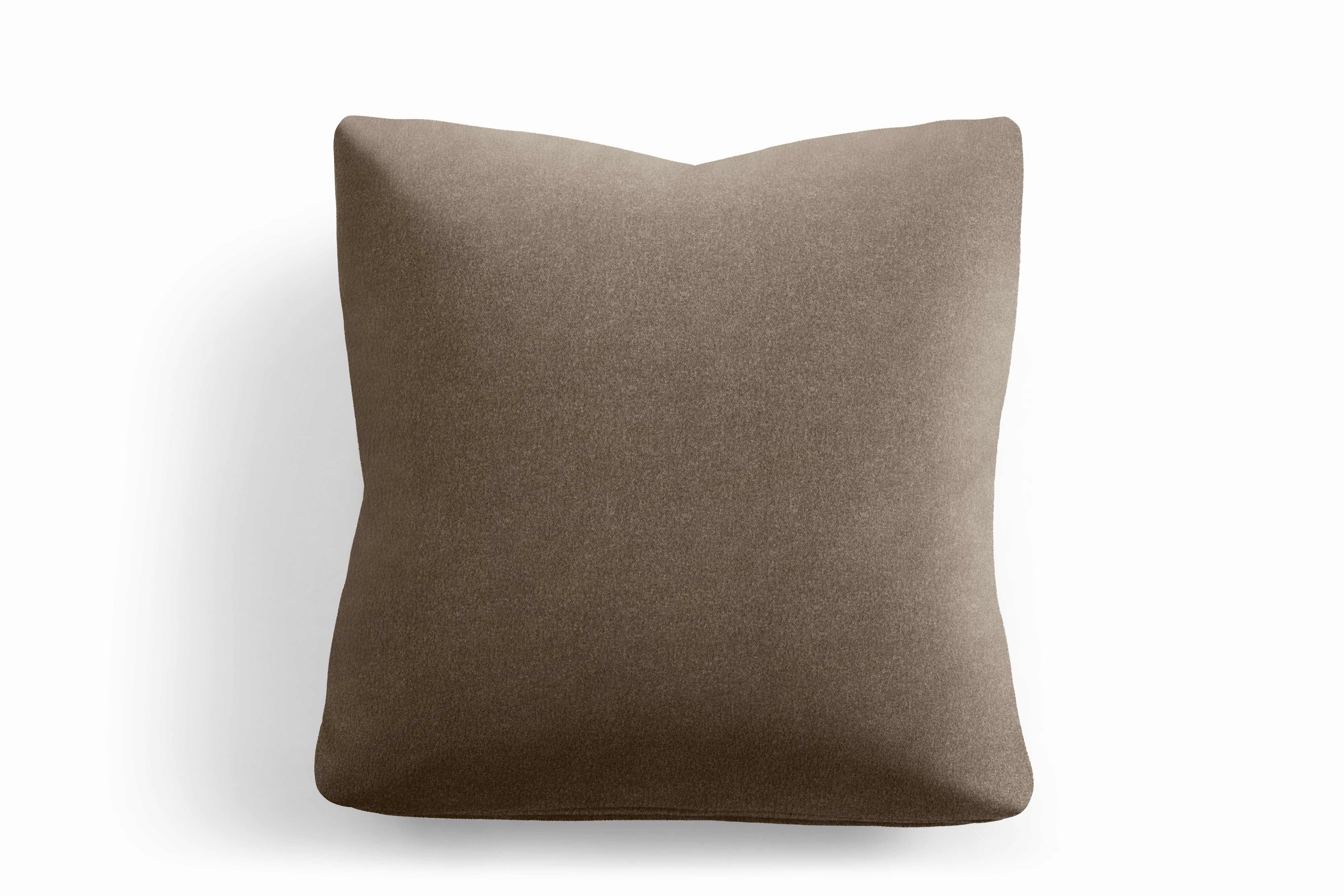 A Irvin Throw Pillow in Brown Viewed from the front.