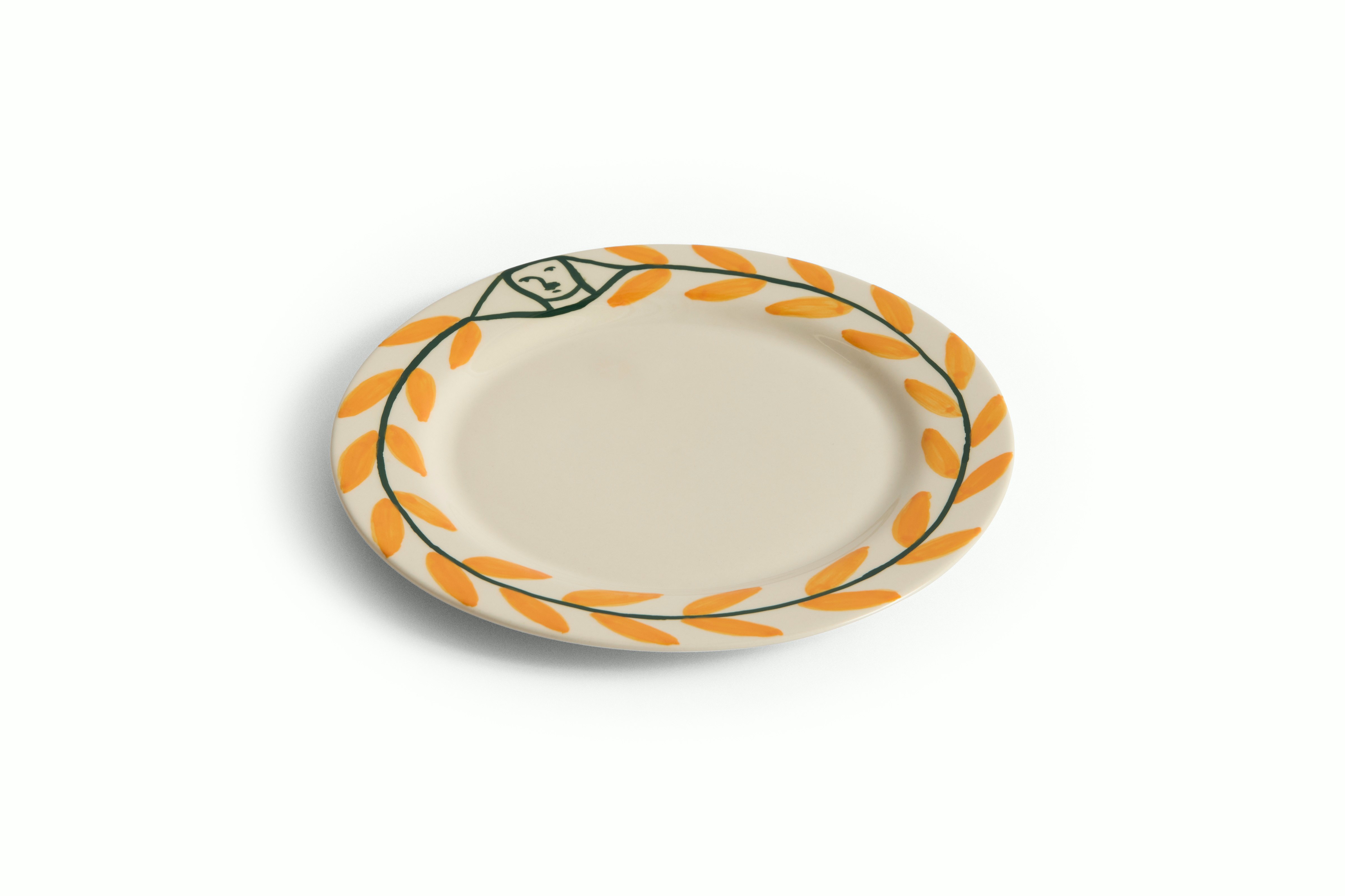 Golden Leaf Plate