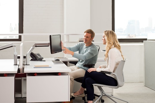 Knoll Silver Sapper XYZ Monitor Arm