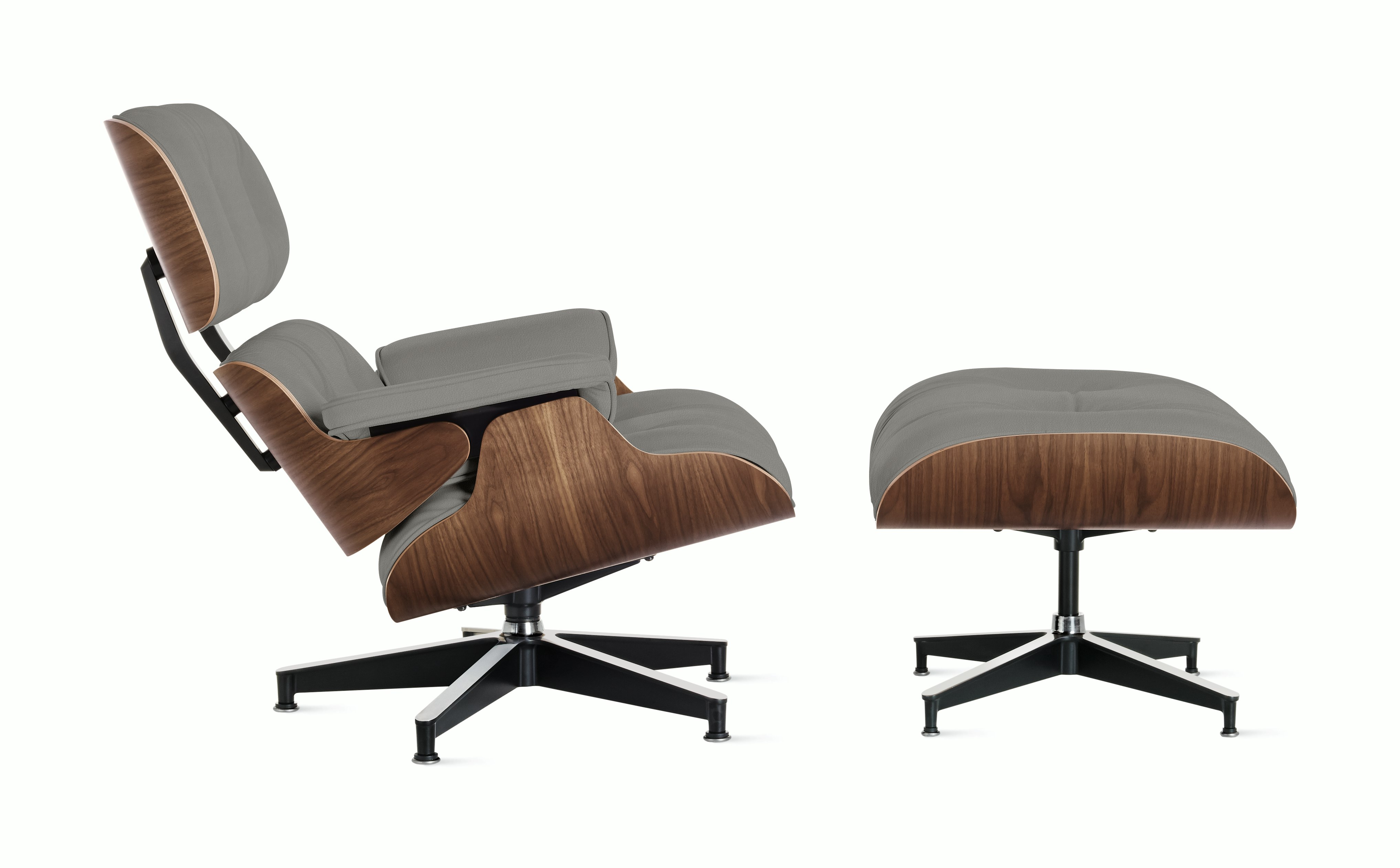 Eames Lounge and Ottoman in Prone and Stow leathers