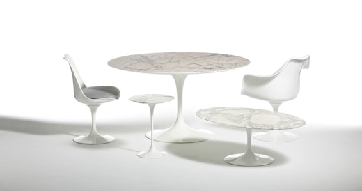 Eero Saarinen Pedestal Collection Tables Dining Table Side Table Oval Dining Table Tulip Armchair Tulip Armless Armchair