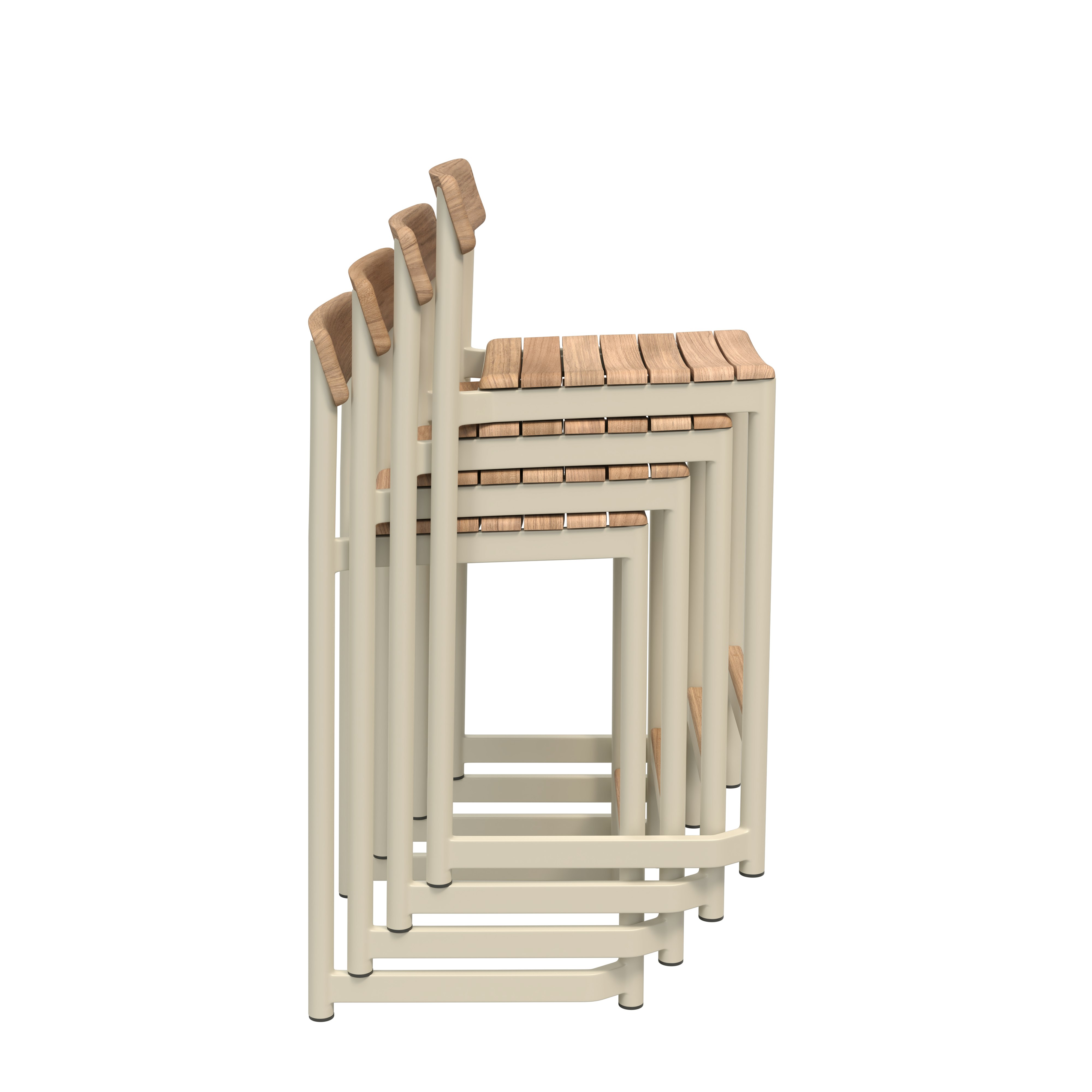 Pelagus Stool - Counter Height, Light Ivory