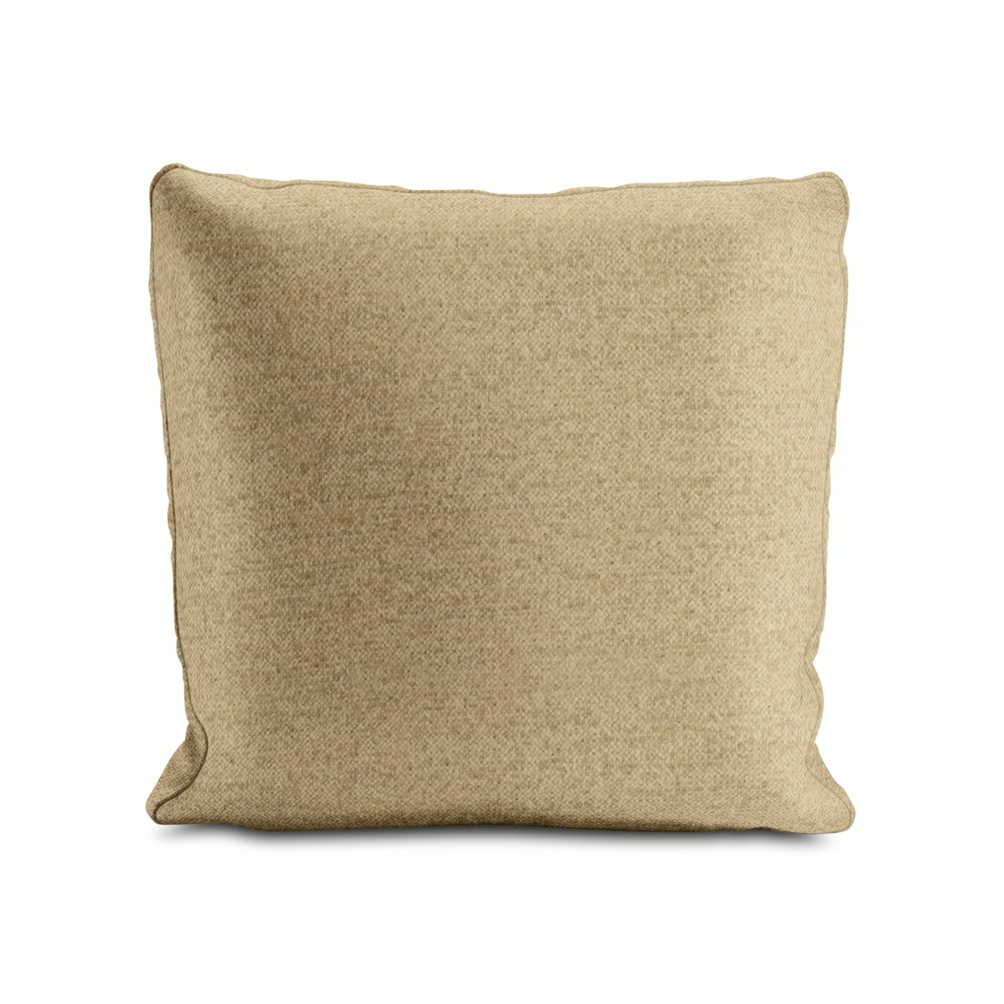 A Reid Throw Pillow in bisque viewed from the front.