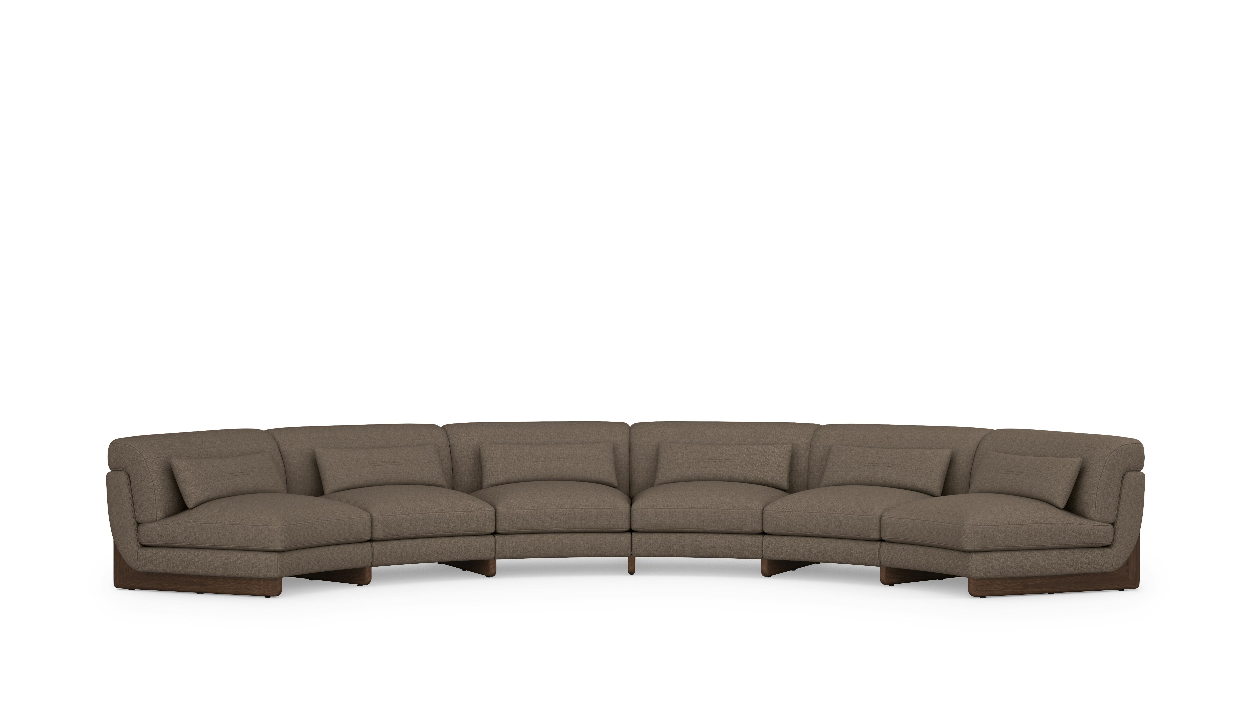 Contra Wedge Sectional, Six Seater