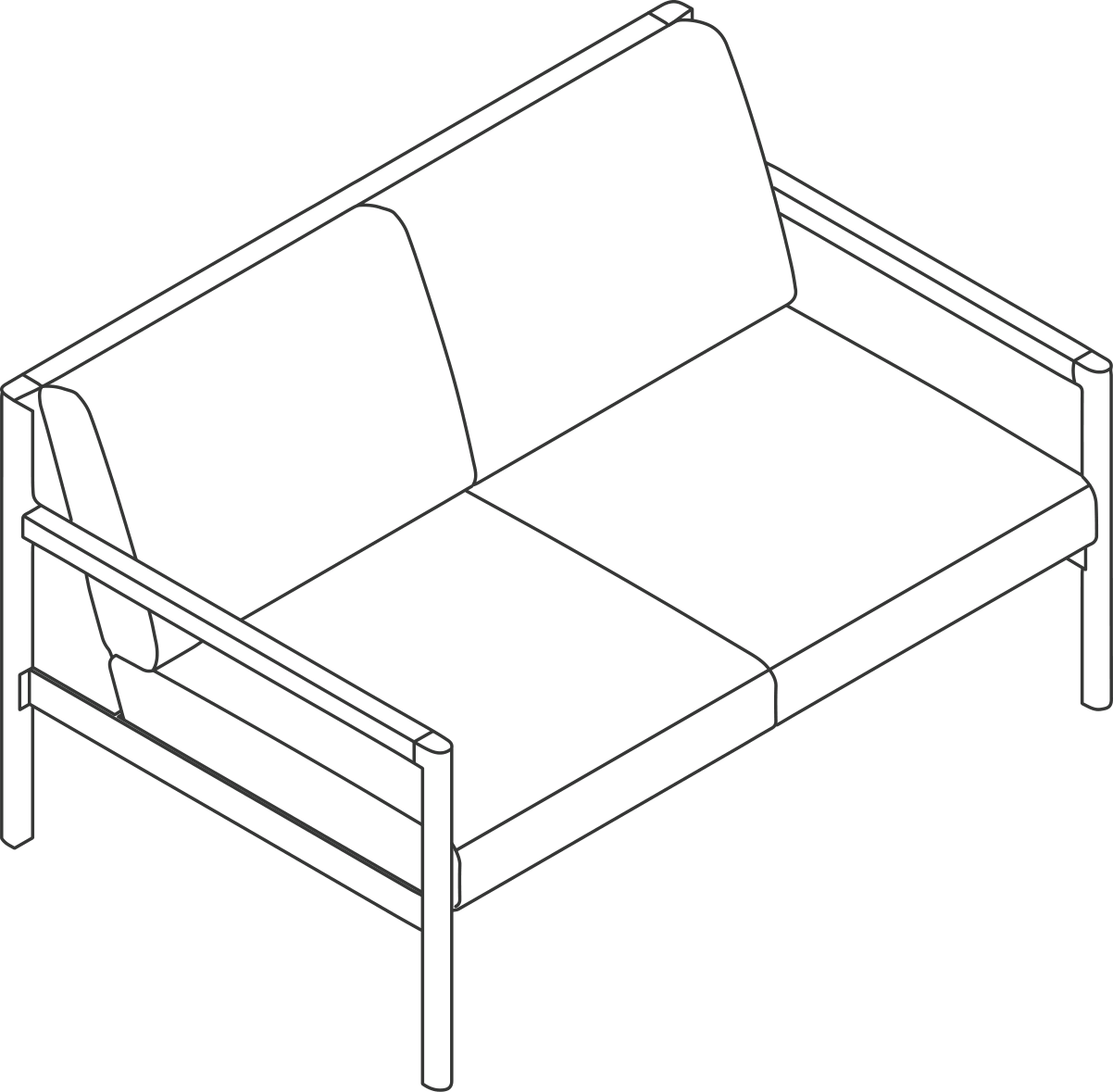 A line drawing - Brabo Sofa | Settee
