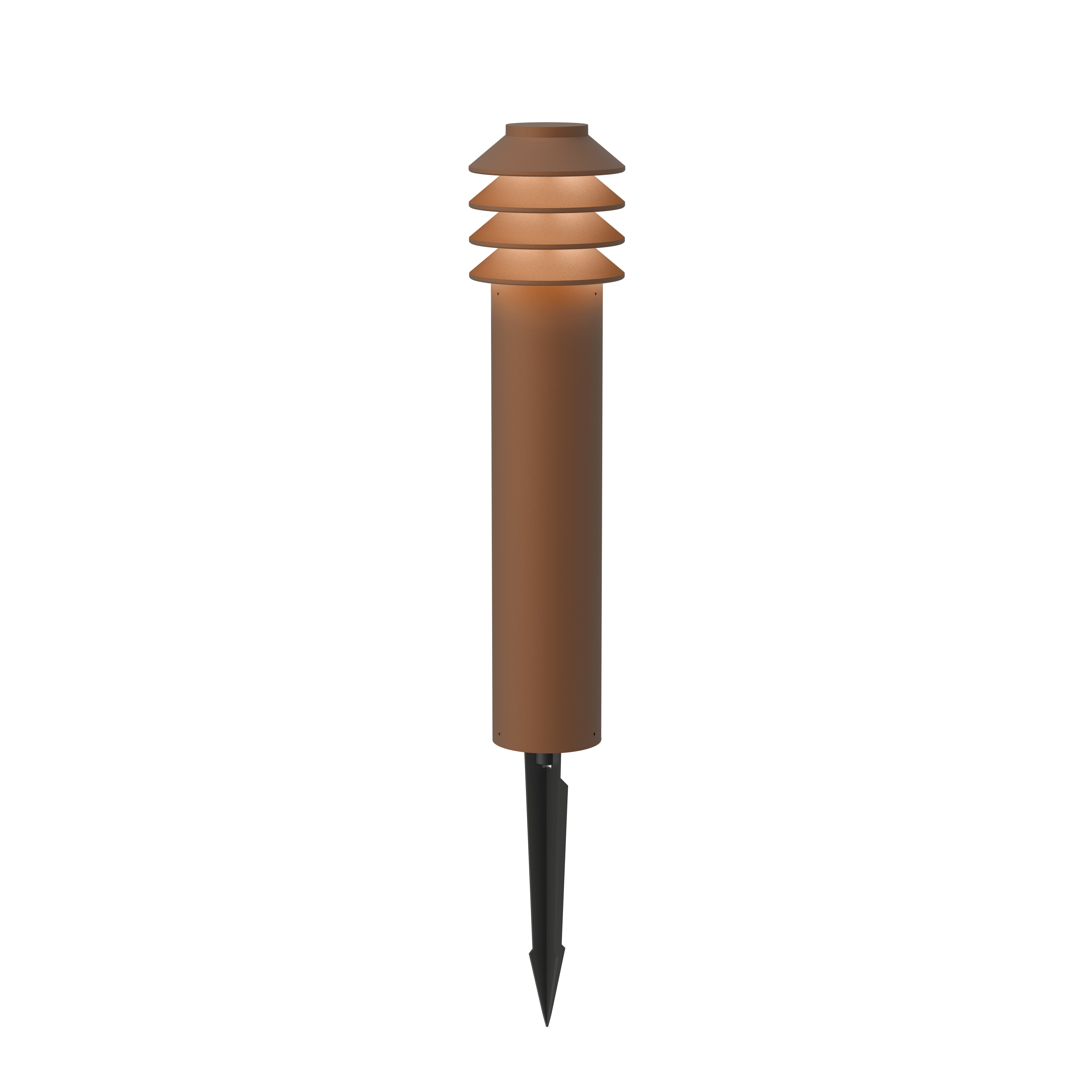 Bysted Garden Bollard - Long, Corten, Spike