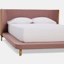 Emmy Bed - Tall in Oak and Pecora Peony