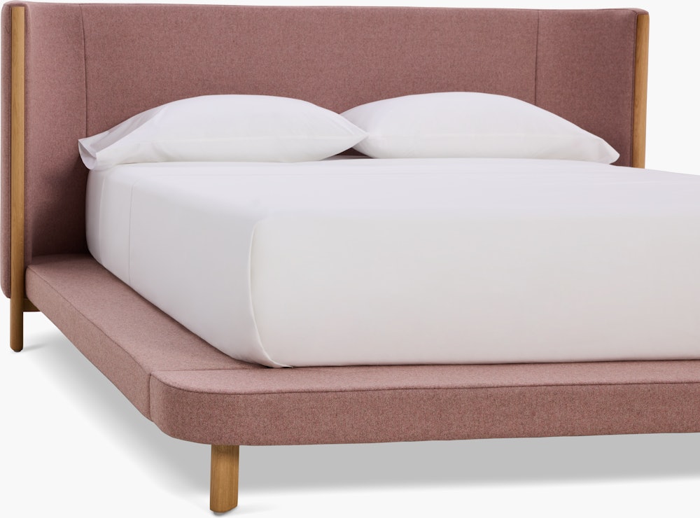 Emmy Bed - Tall in Oak and Pecora Peony