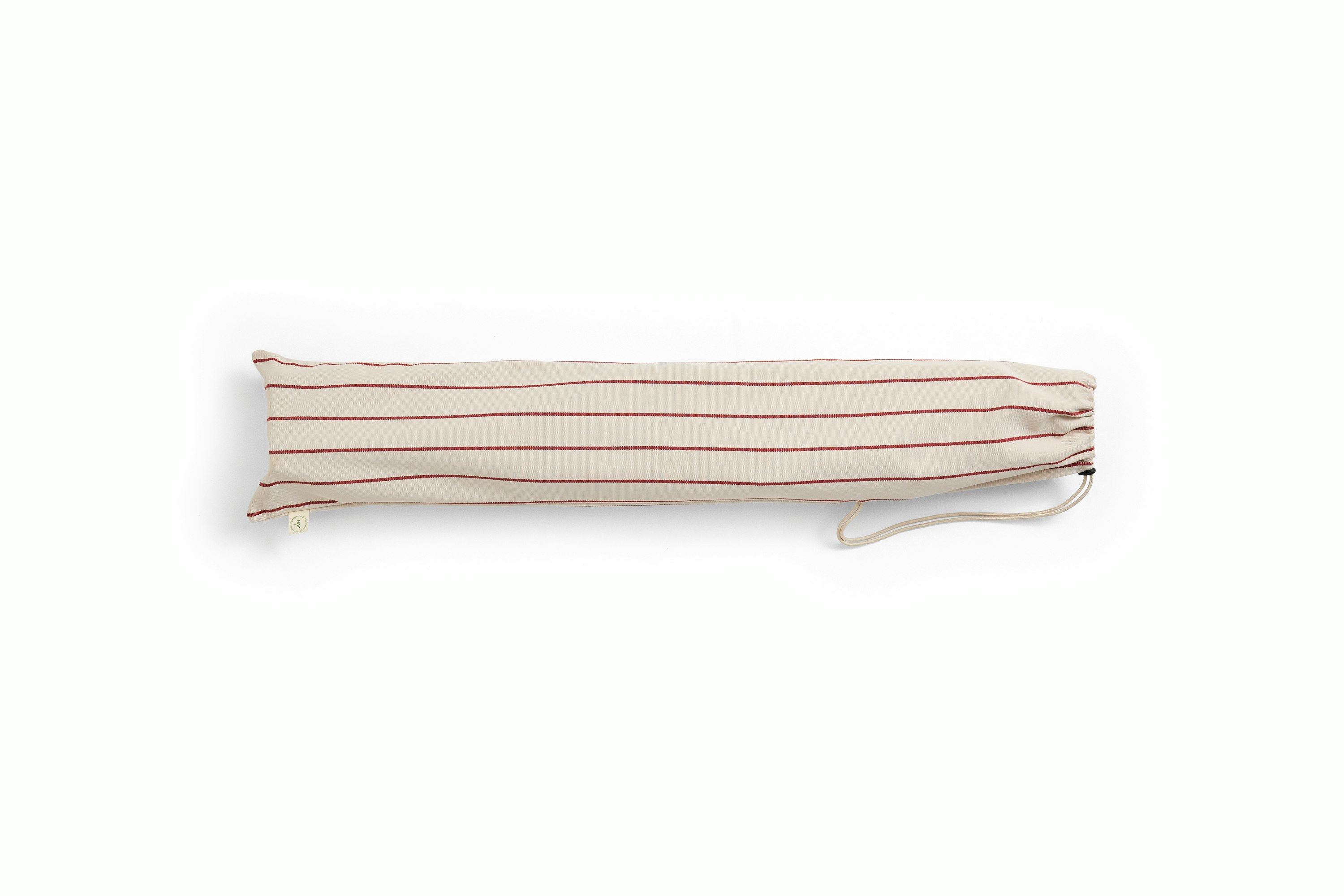 Outdoor Market Folding Chair - Beige With Red Stripe