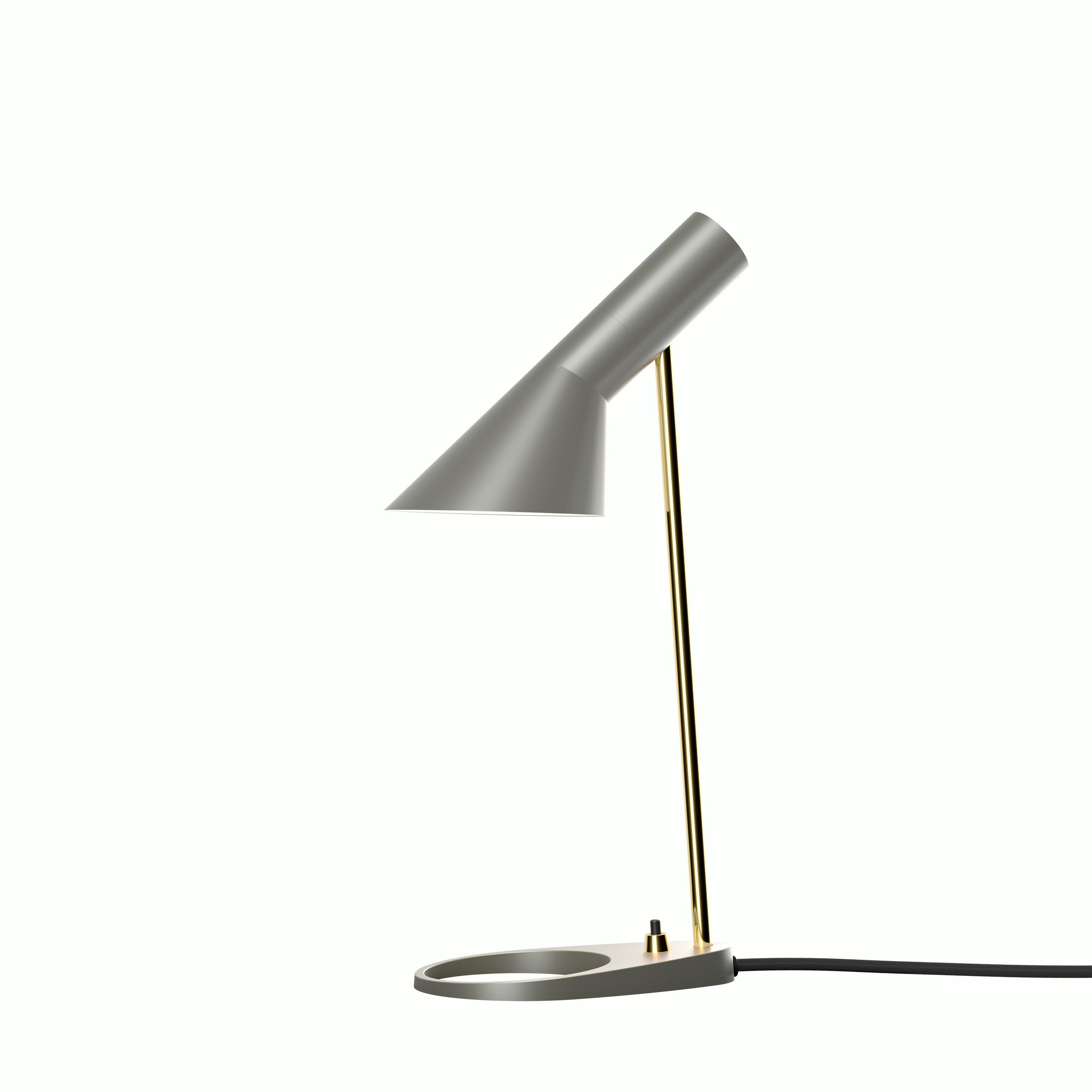 AJ Table Lamp - Standard, Warm Grey / Brass