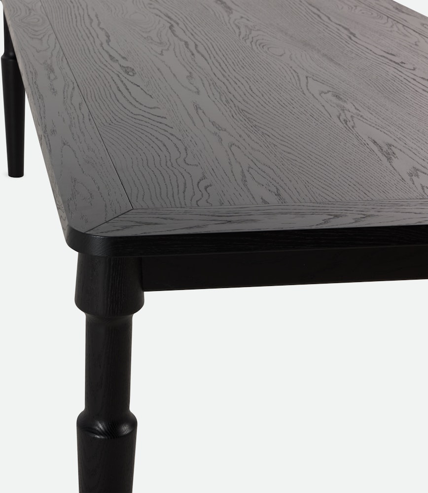 Danbury Dining Table - black-oak,  95 in