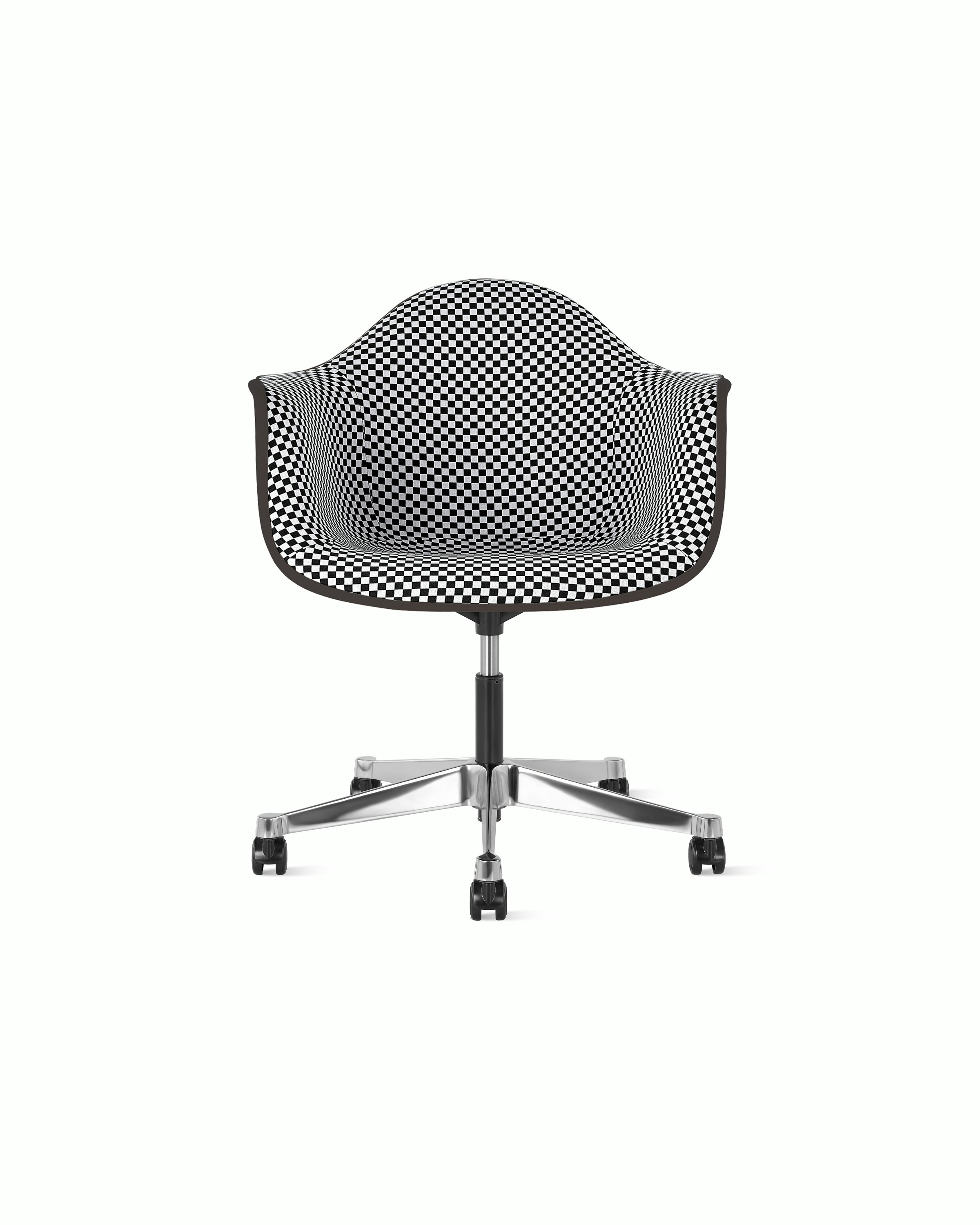Eames Upholstered Molded Plastic Task Armchair
