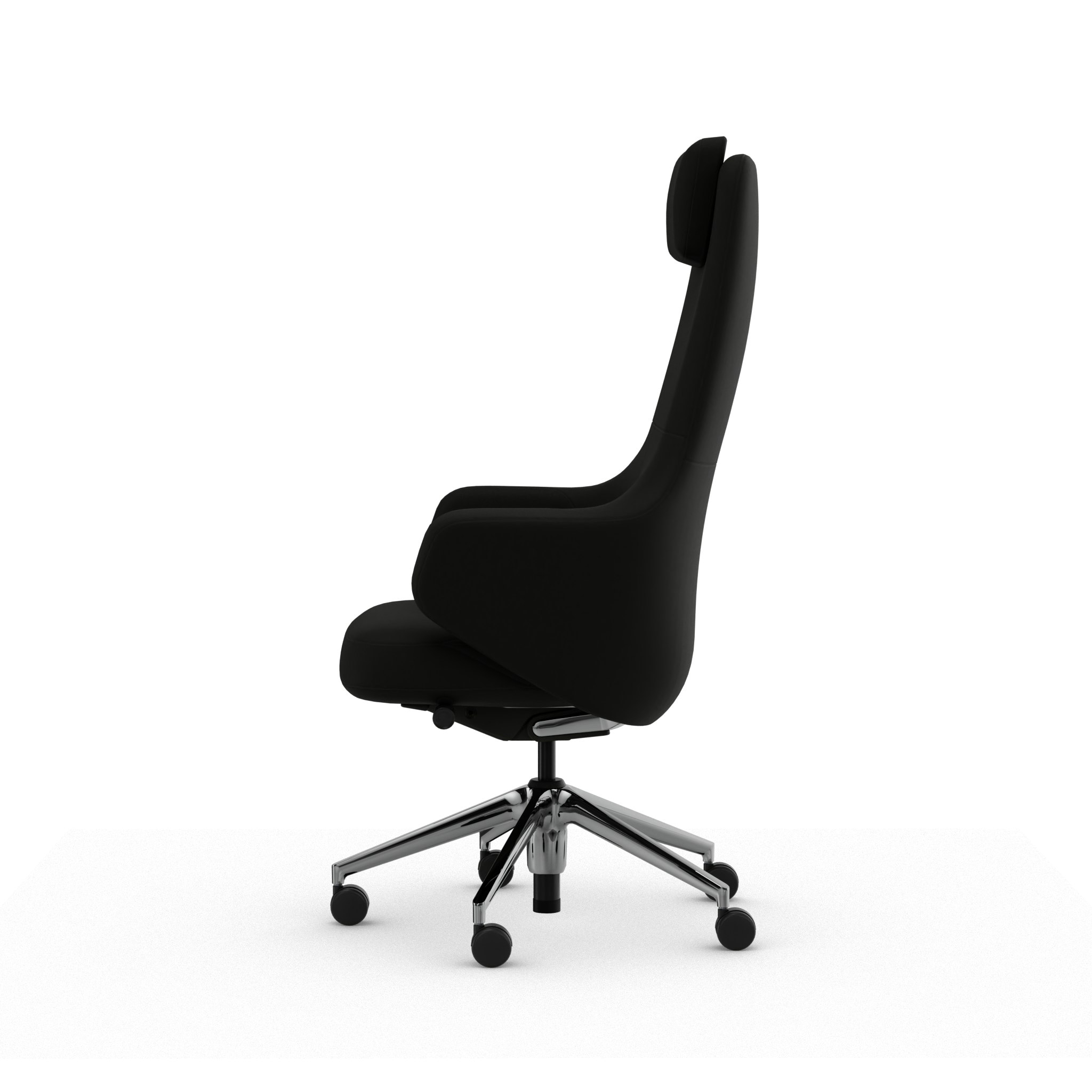 Grand Executive Task Chair - High Back, Leather Premium F, Nero