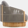 Softlands Swivel Lounge Chair - blend,  coal