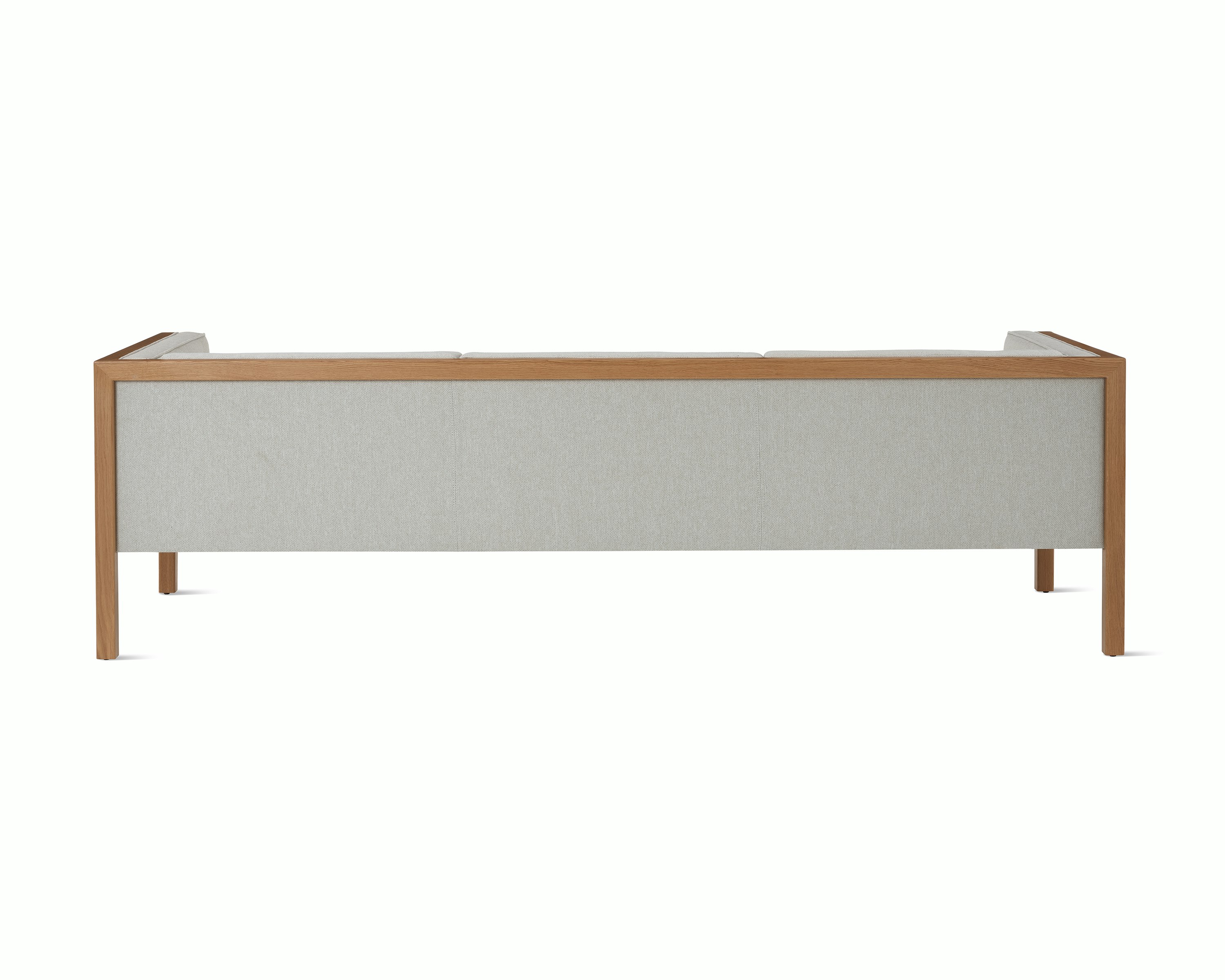 Nelson Cube Armchair in mode textile and oak