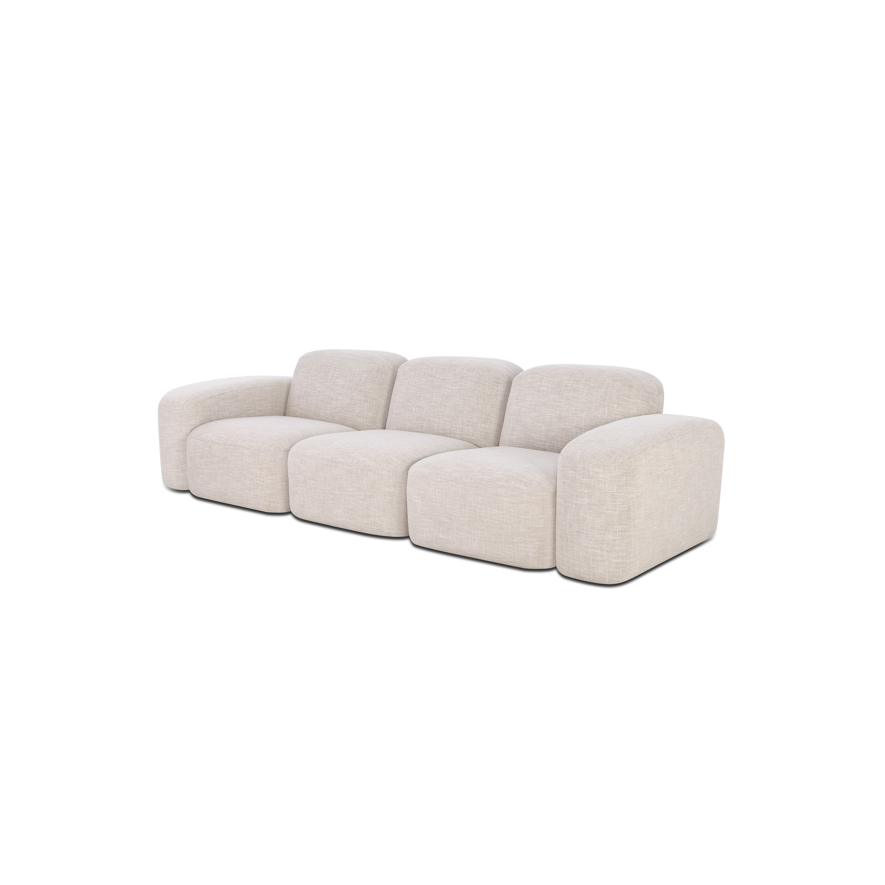 Muse Sofa - 3 Seater, Byron, Oyster