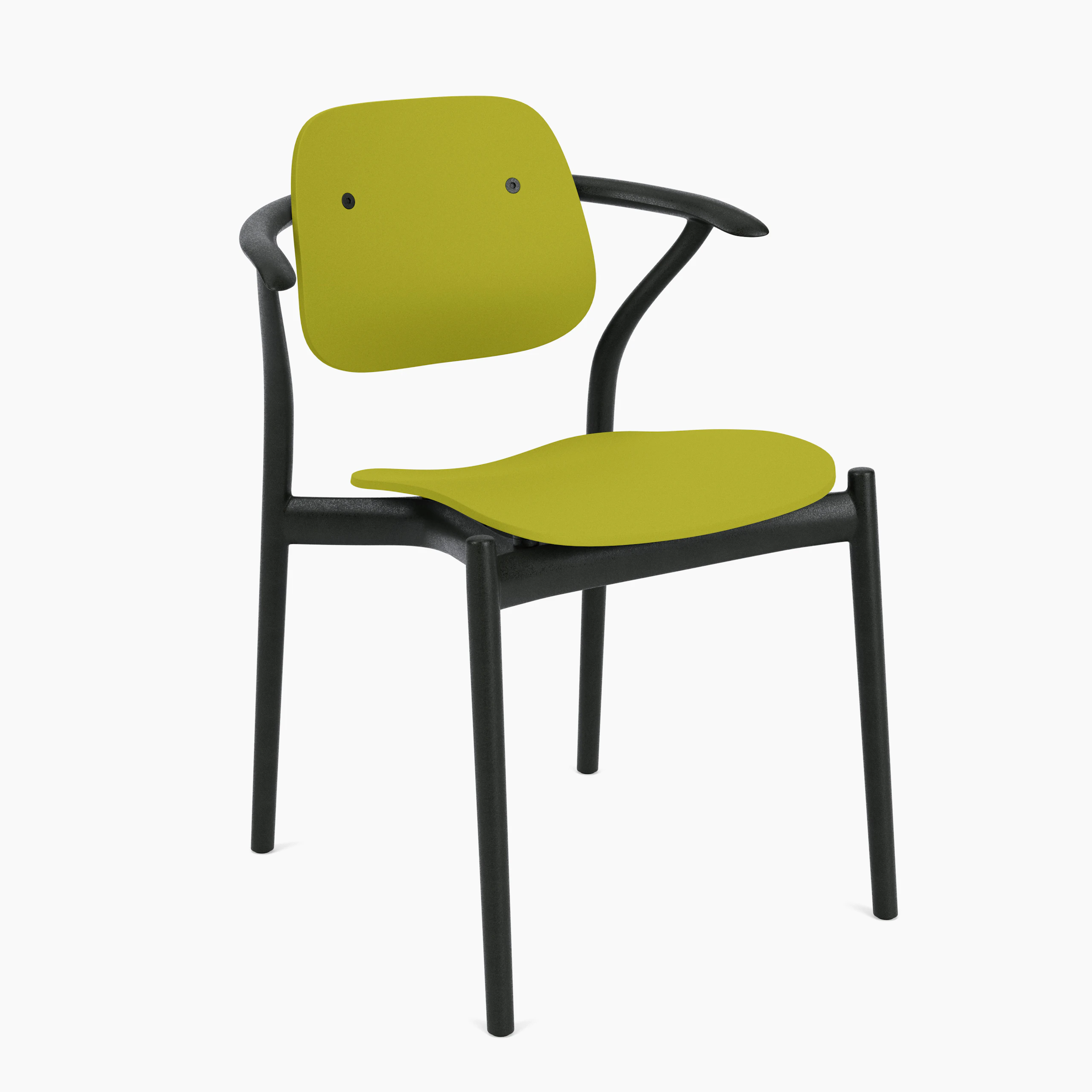 Iquo Stacking Arm Chair - Green