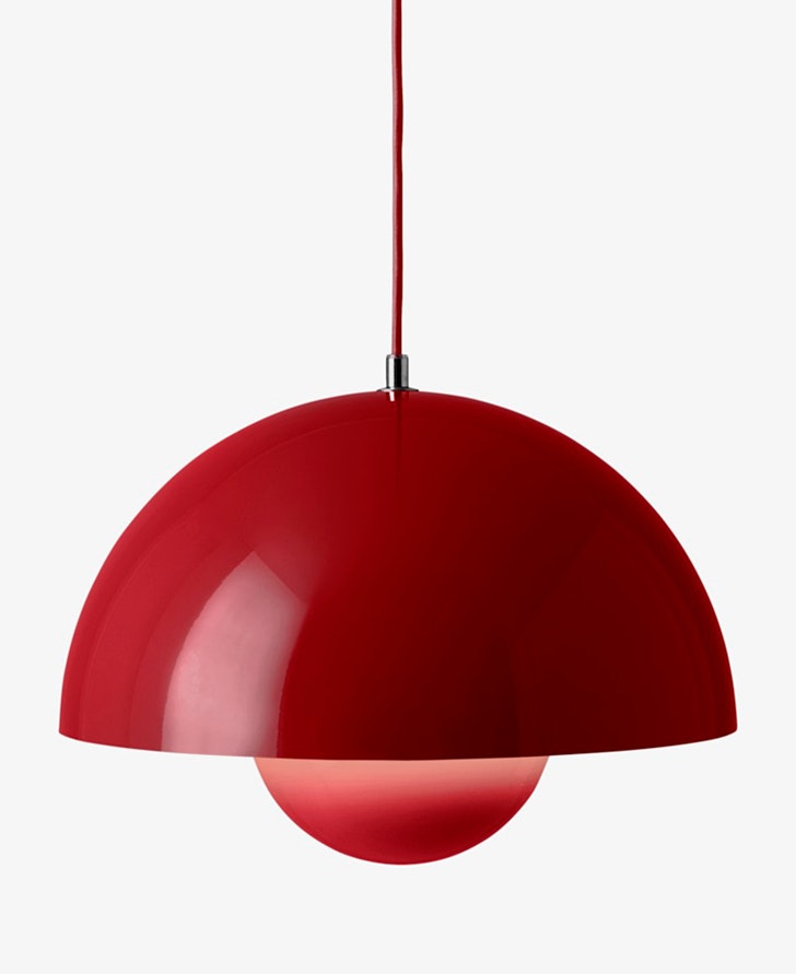 VP7 Flowerpot Pendant - Vermillion Red