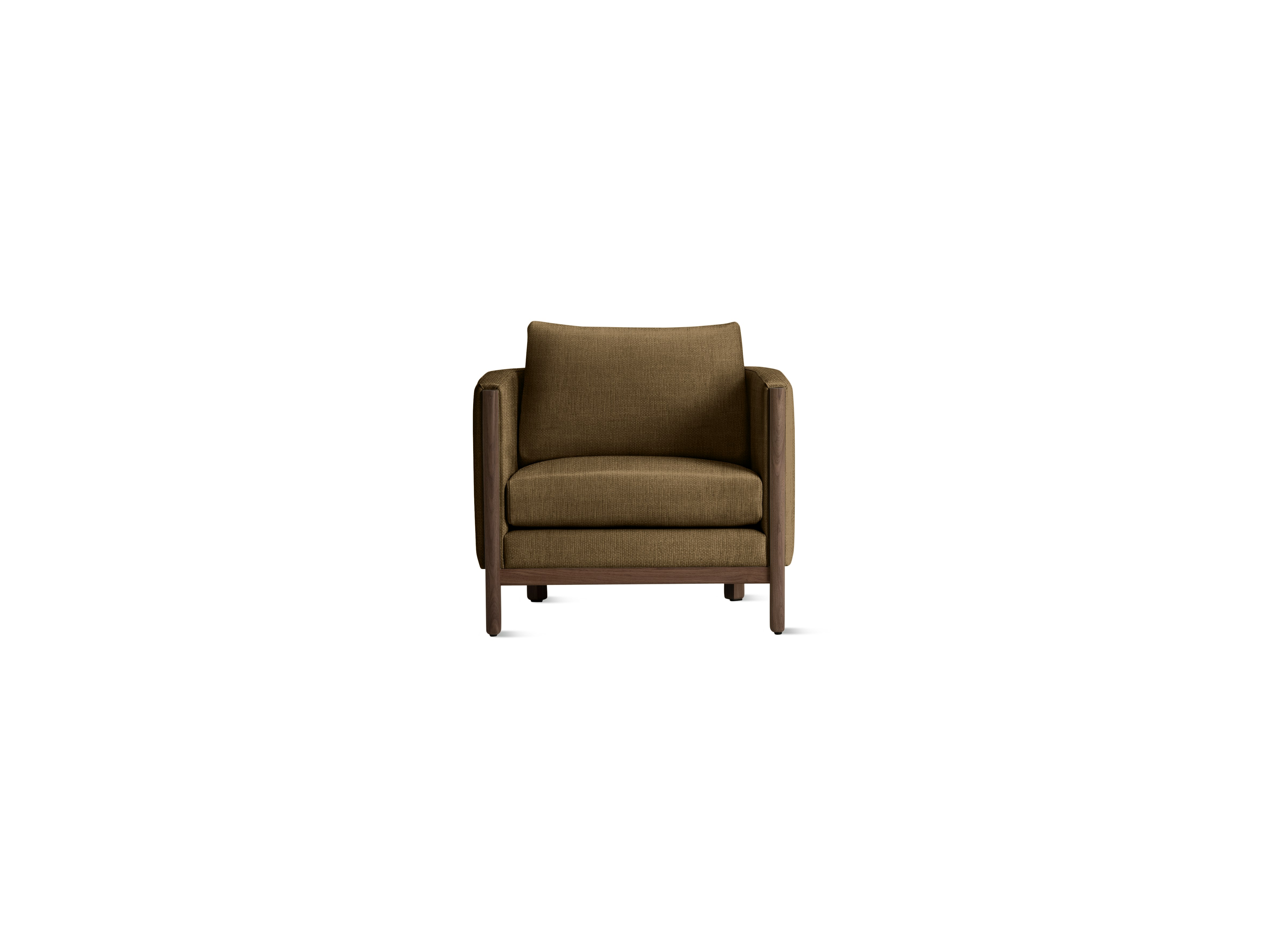 Emmy Armchair, Crypton Robusta, Walnut, Walnut